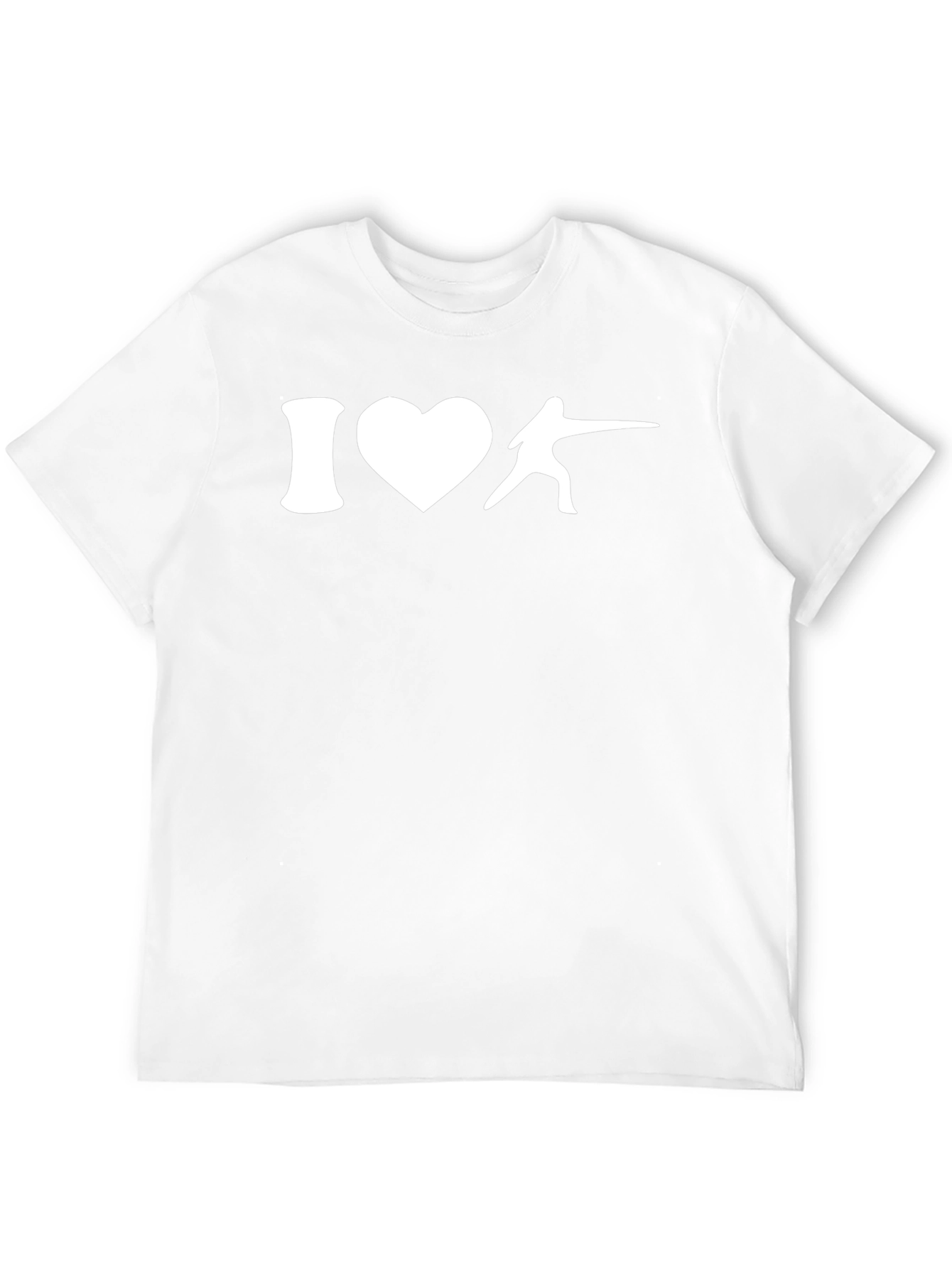 I Love Fencing T-Shirt - Black