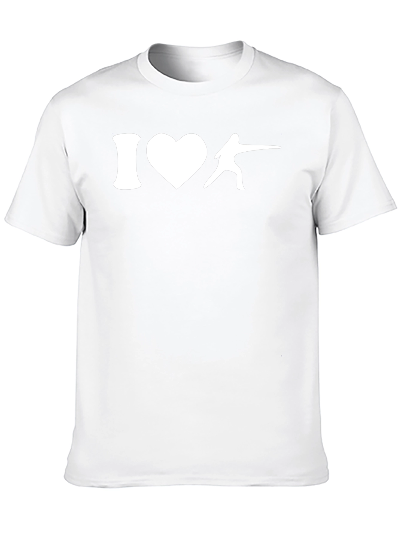 I Love Fencing T-Shirt - Black