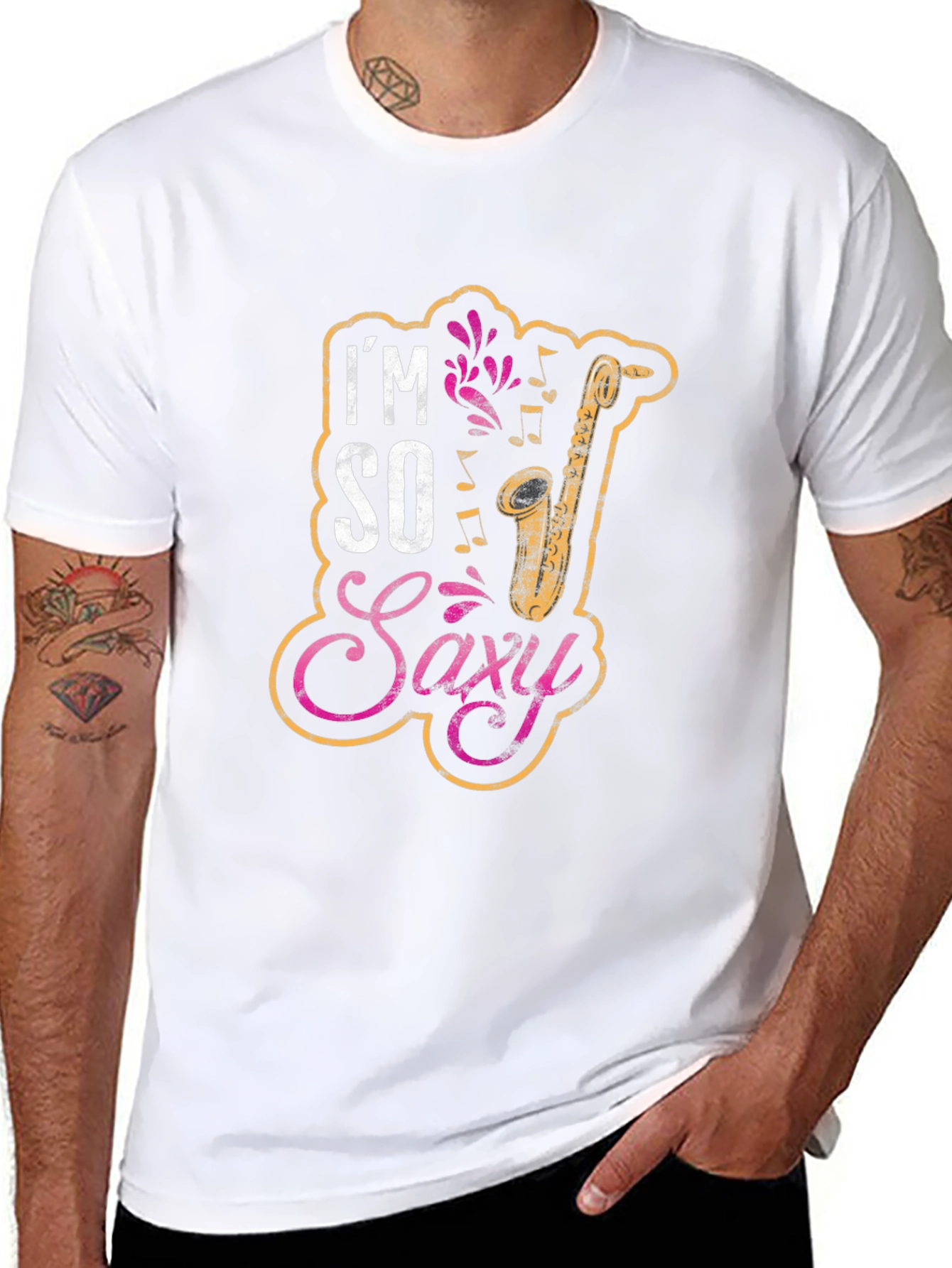 Im So Saxi Saxophone Musician Graphic T-Shirt