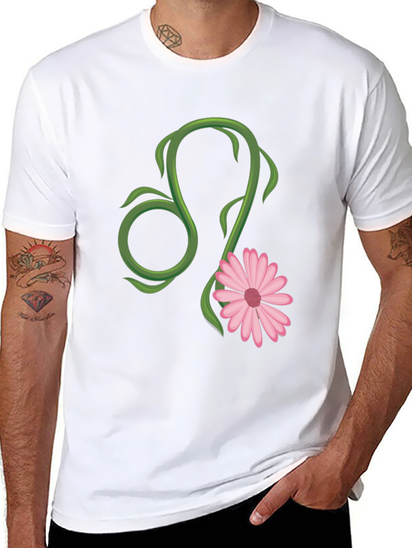Leo Zodiac Flower T-Shirt