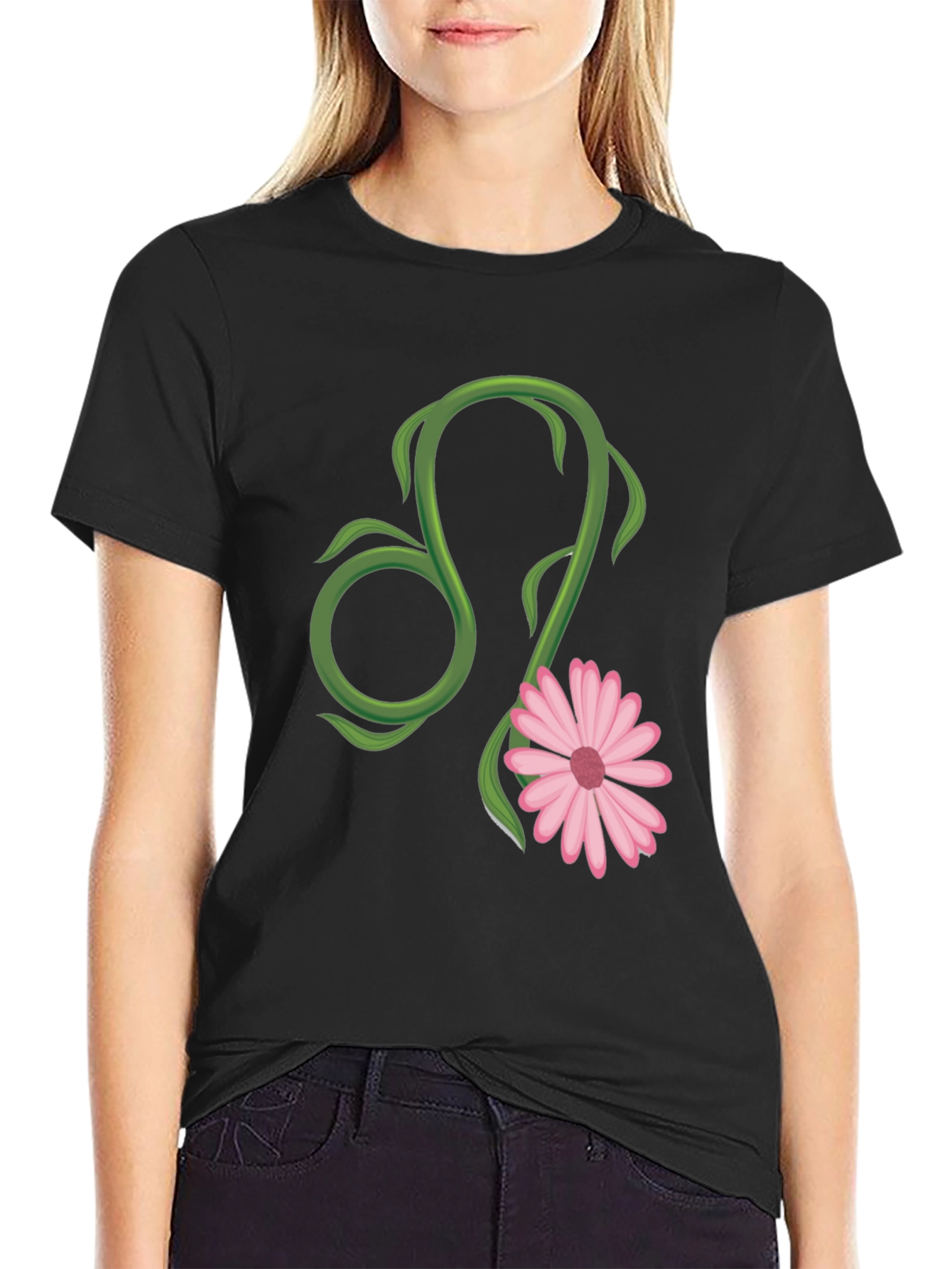 Leo Zodiac Flower T-Shirt