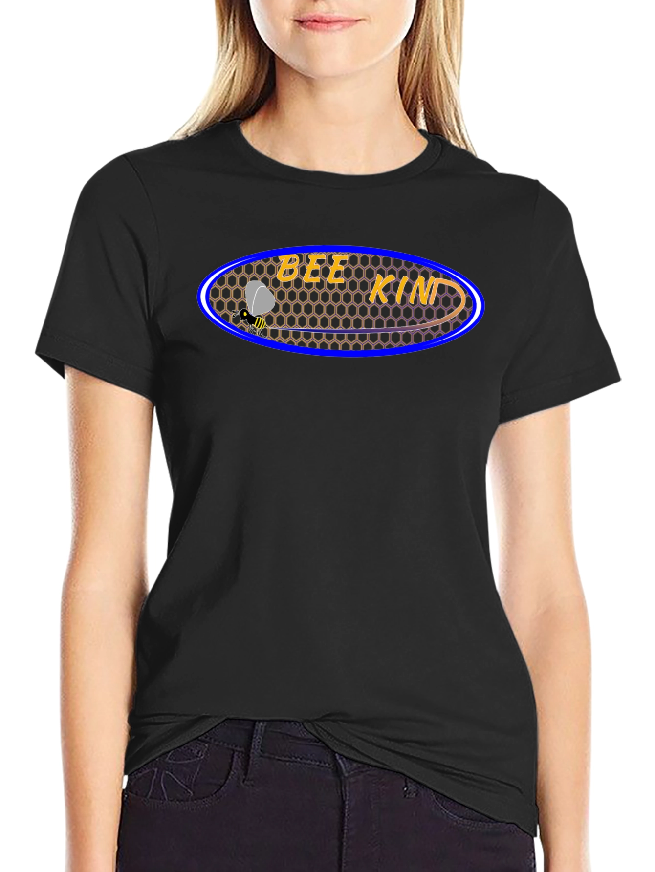 Bee Kind Black Graphic Tee - Mens