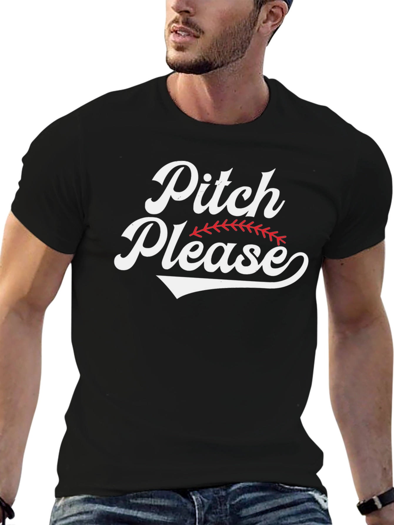 Pitch Please Baseball Graphic Tee