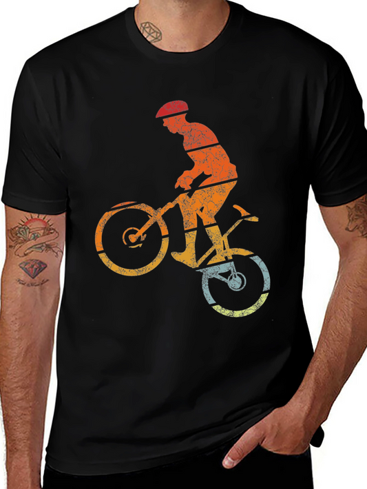 Retro Mountain Bike T-Shirt - Vintage Cyclist Tee