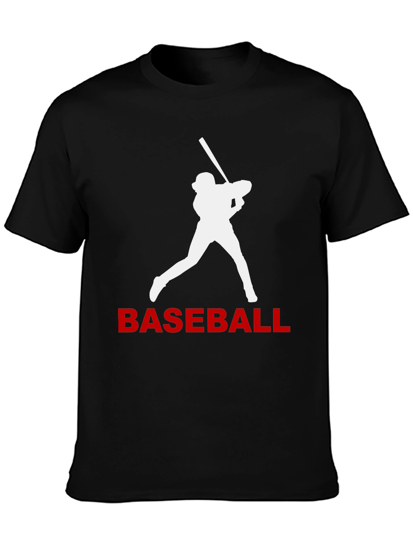 Baseball Batter Graphic Tee - Black
