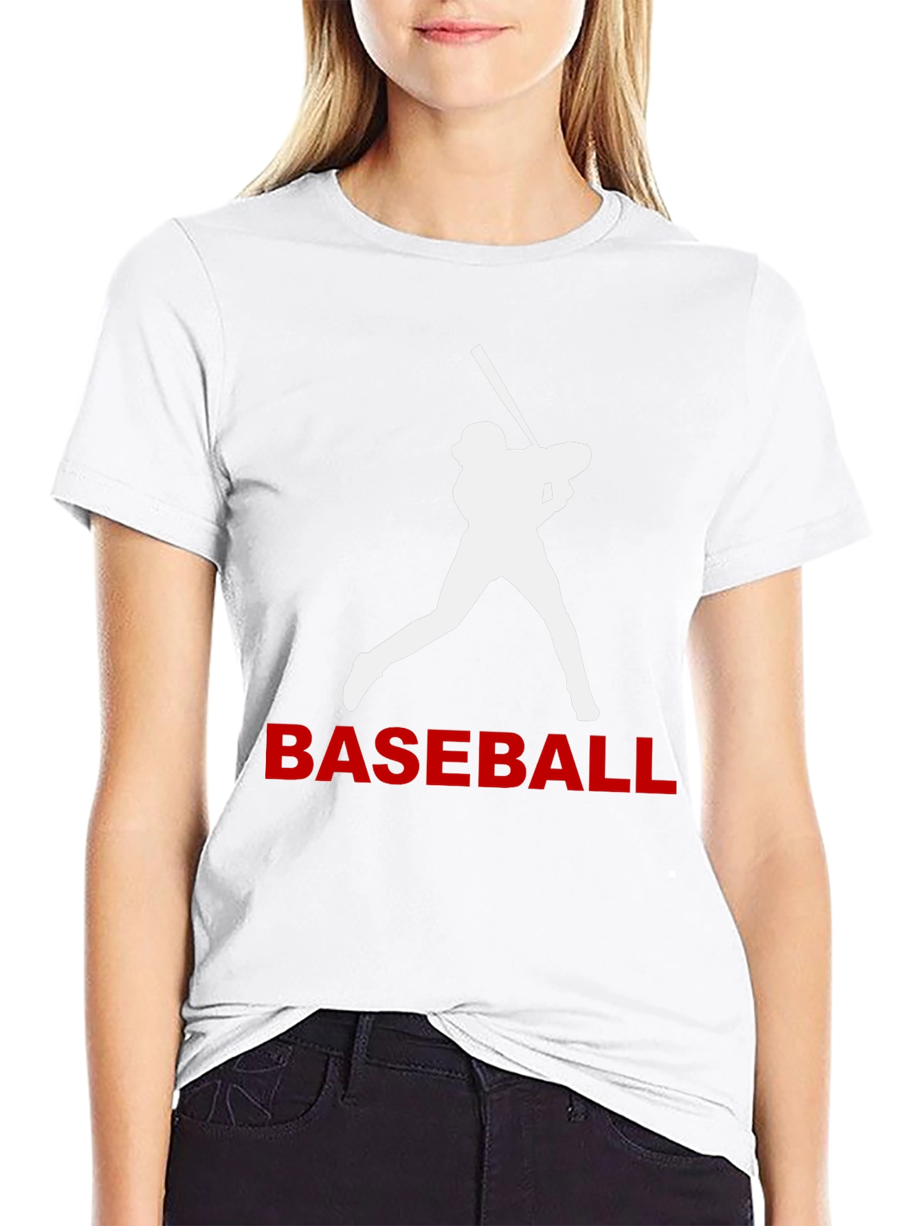 Baseball Batter Graphic Tee - Black