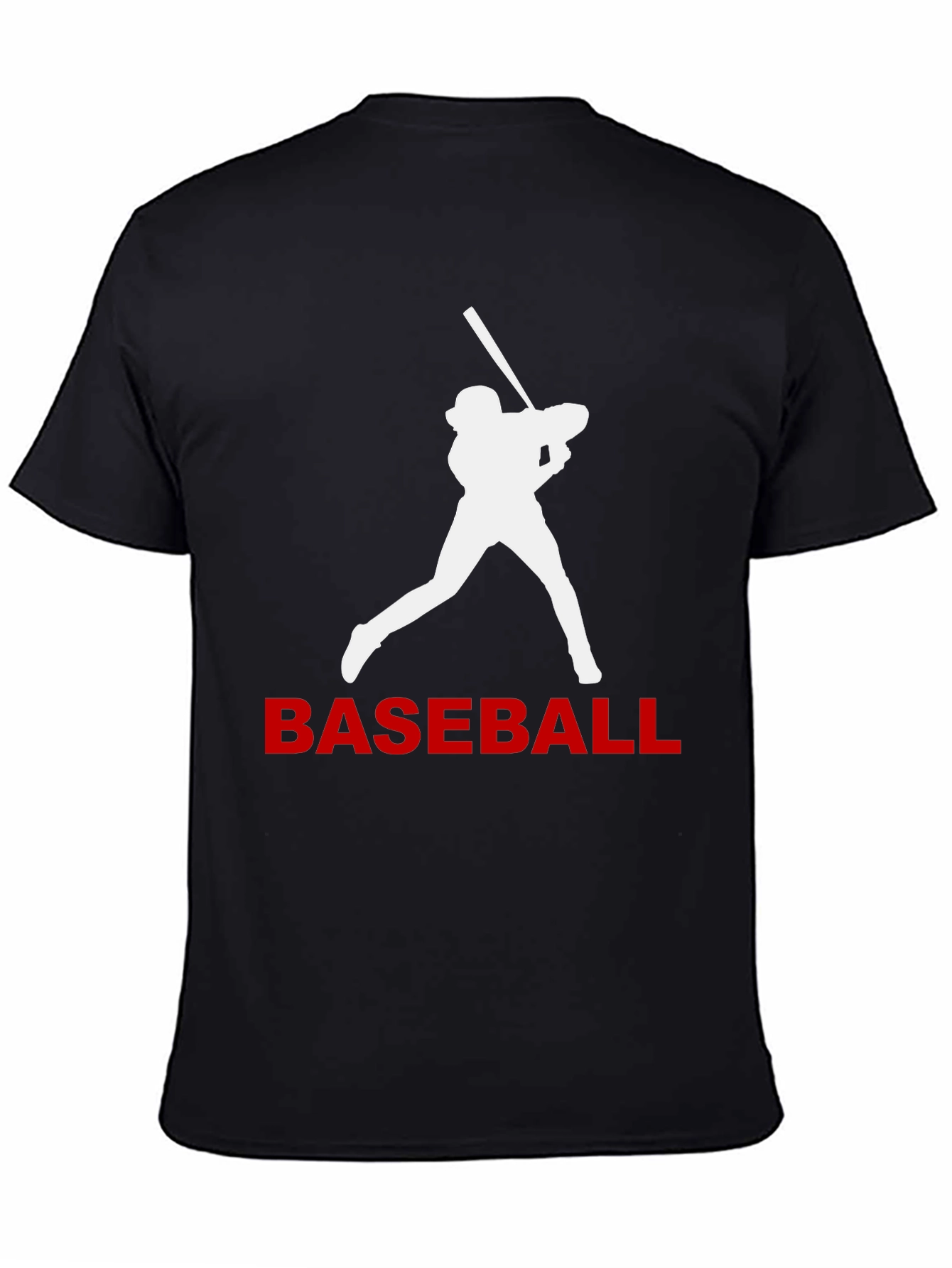 Baseball Batter Graphic Tee - Black