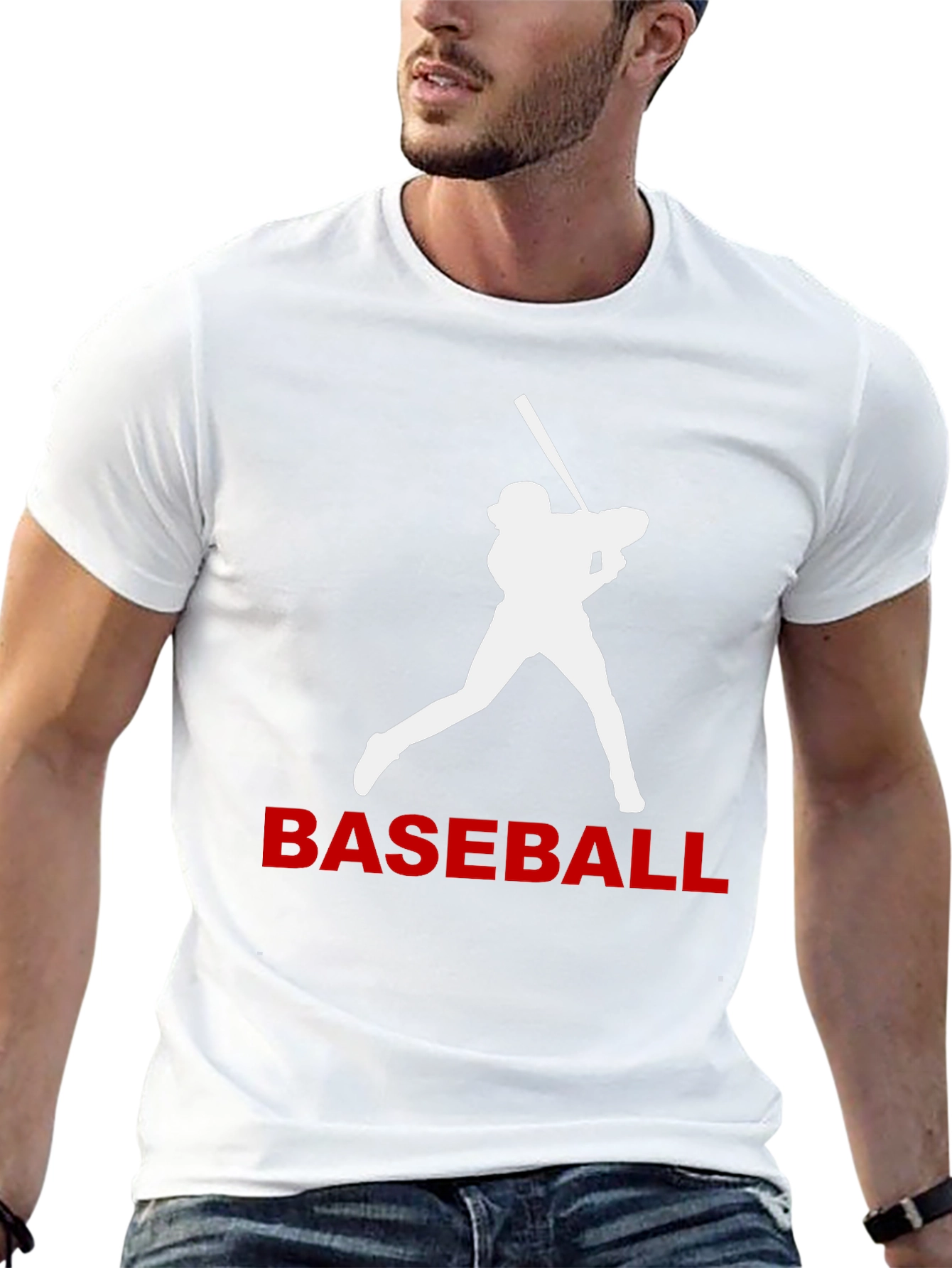 Baseball Batter Graphic Tee - Black