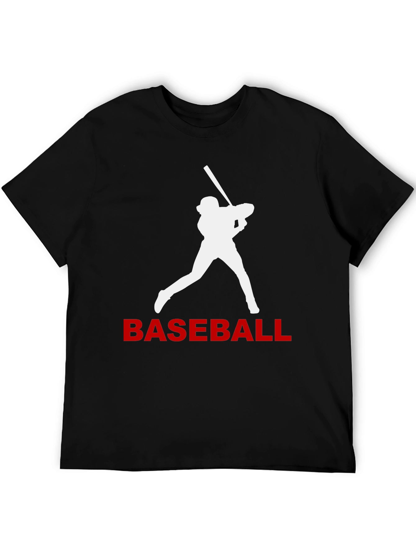 Baseball Batter Graphic Tee - Black