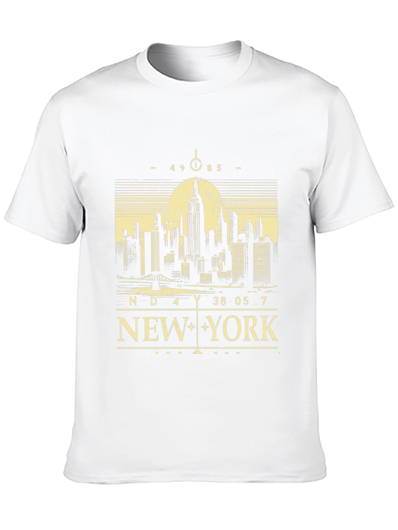New York City Skyline Graphic Tee - Black