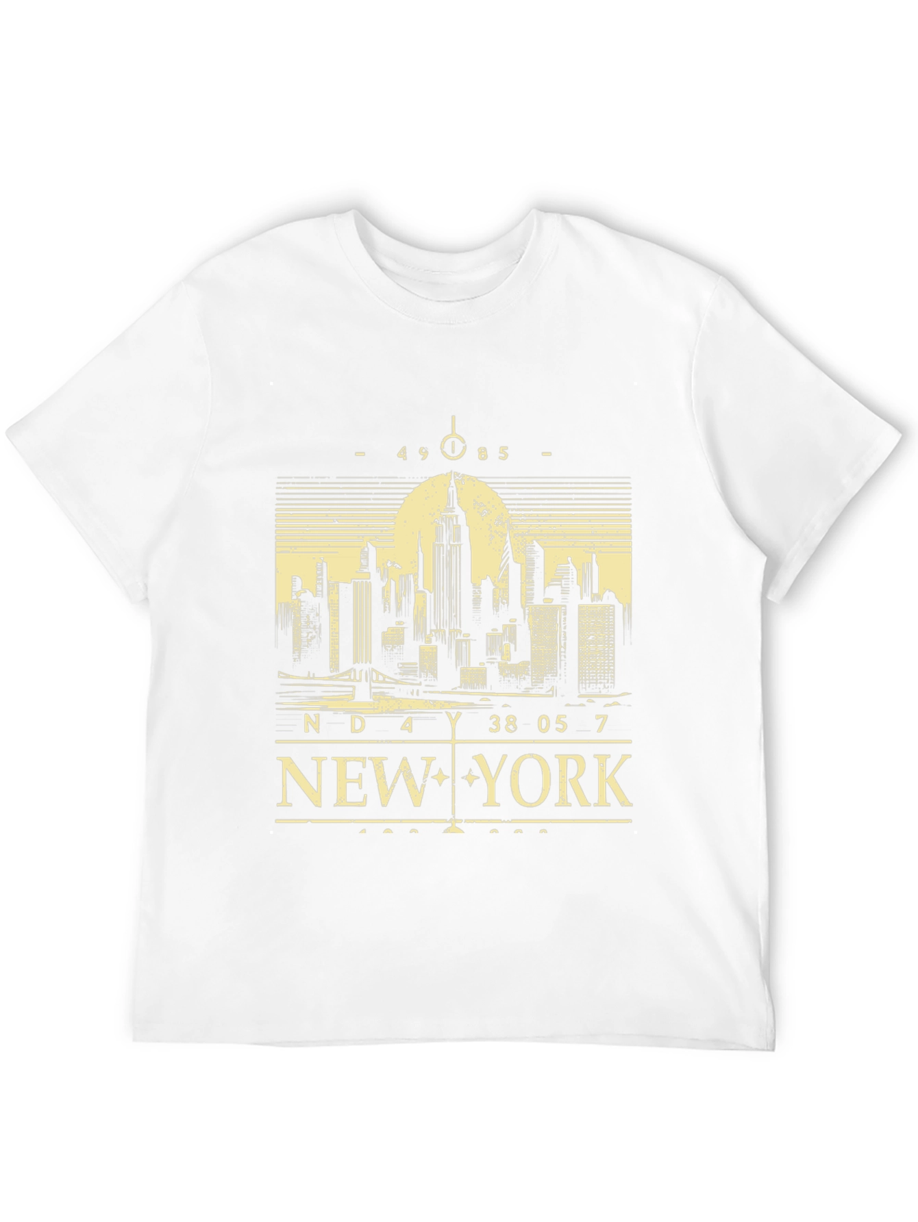 New York City Skyline Graphic Tee - Black