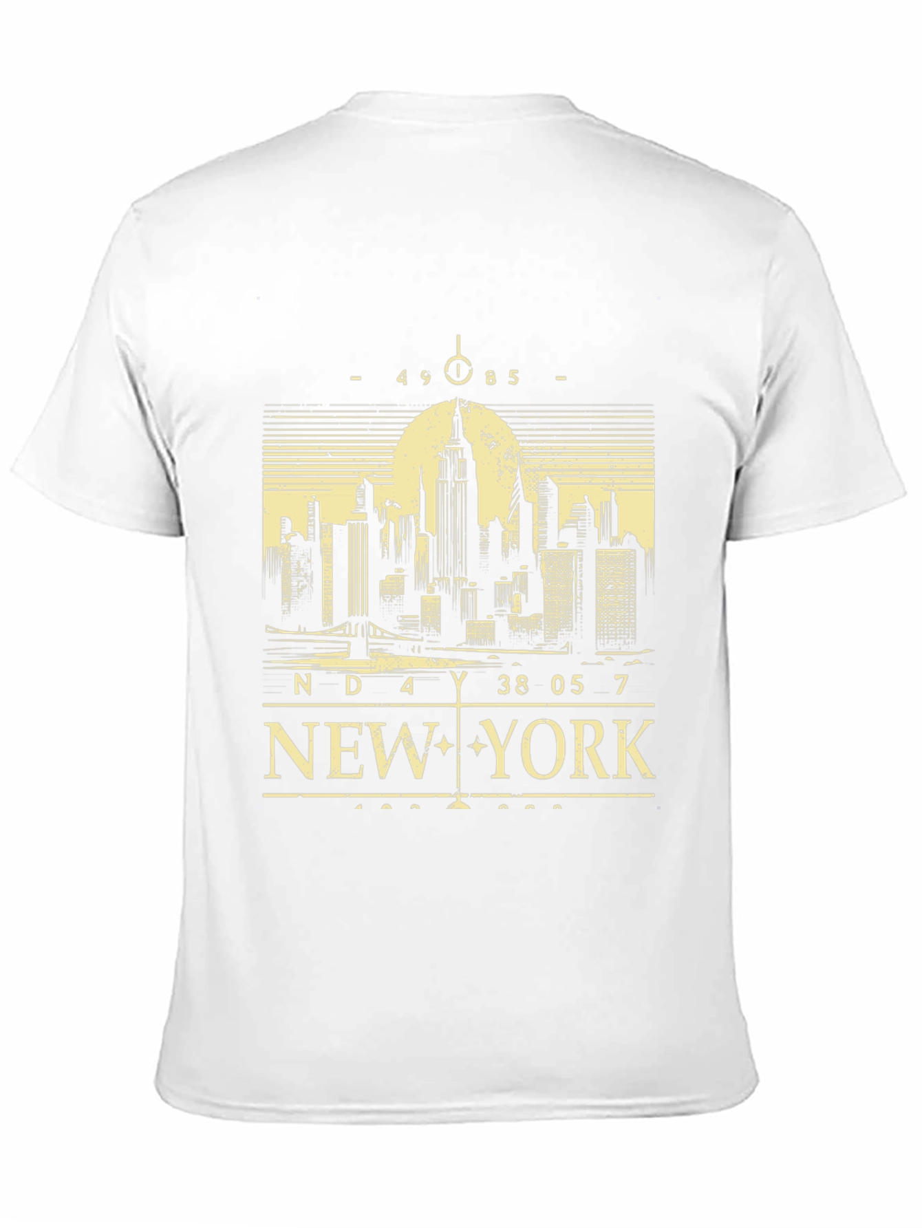 New York City Skyline Graphic Tee - Black