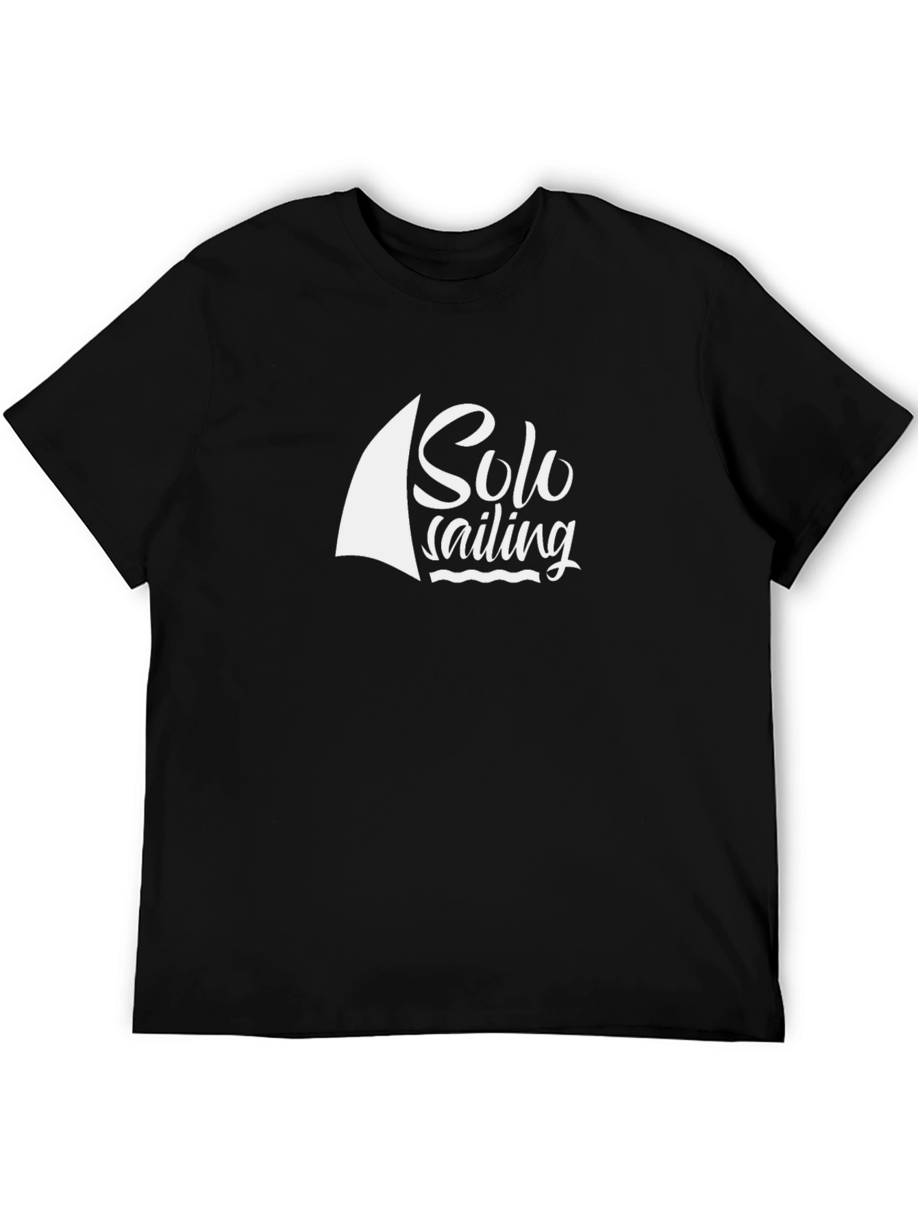 Solo Sailing Black T-Shirt