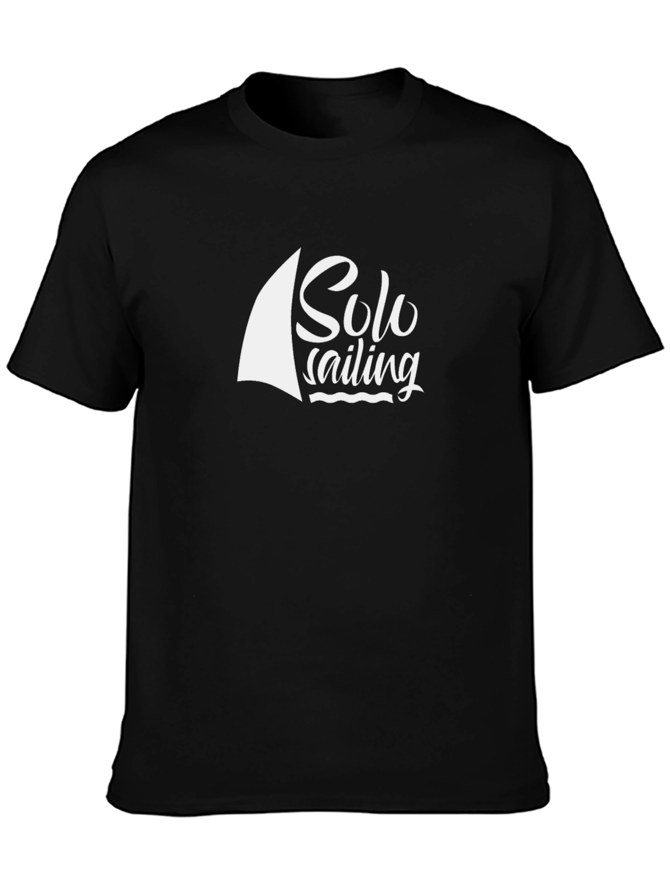 Solo Sailing Black T-Shirt