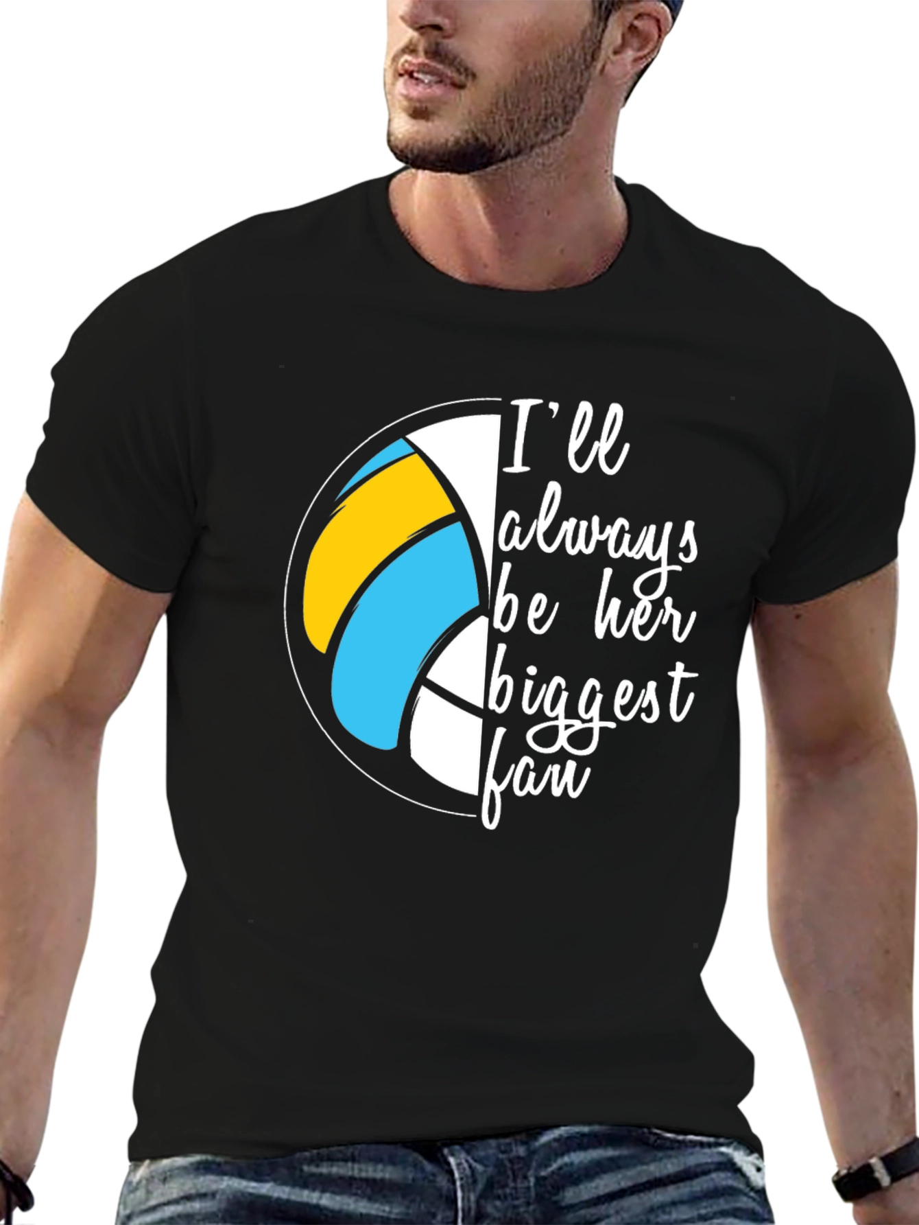 Volleyball Fan T-Shirt - Always Her Biggest Fan