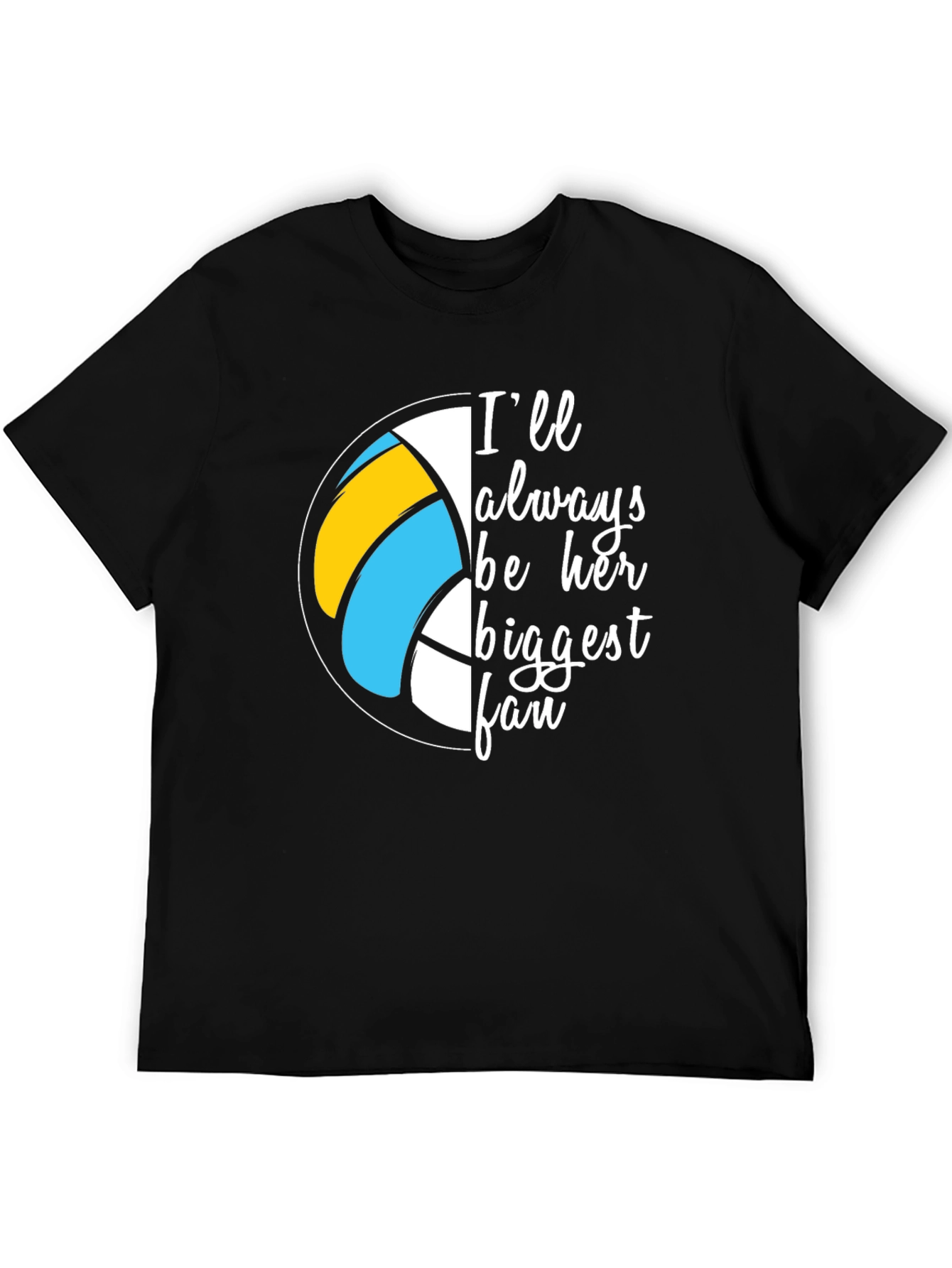 Volleyball Fan T-Shirt - Always Her Biggest Fan