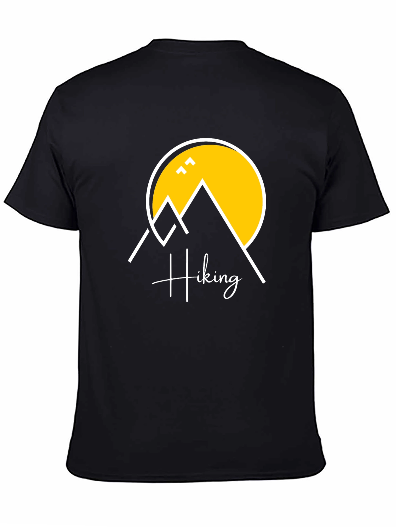 Hiking Graphic T-Shirt - Black Cotton Tee