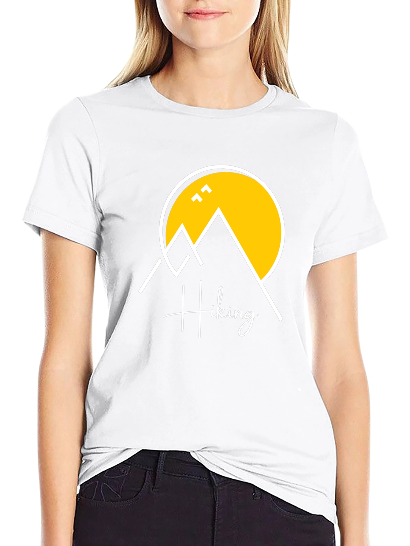 Hiking Graphic T-Shirt - Black Cotton Tee