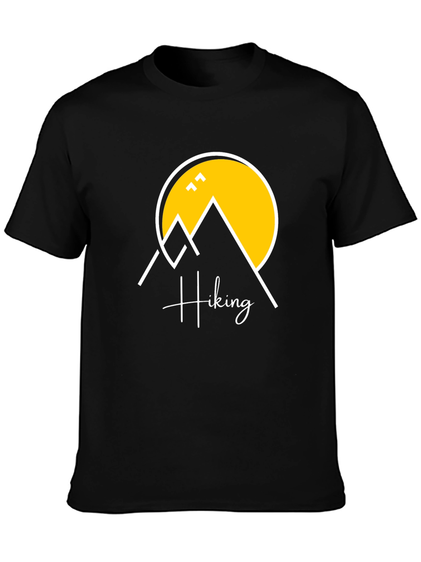 Hiking Graphic T-Shirt - Black Cotton Tee