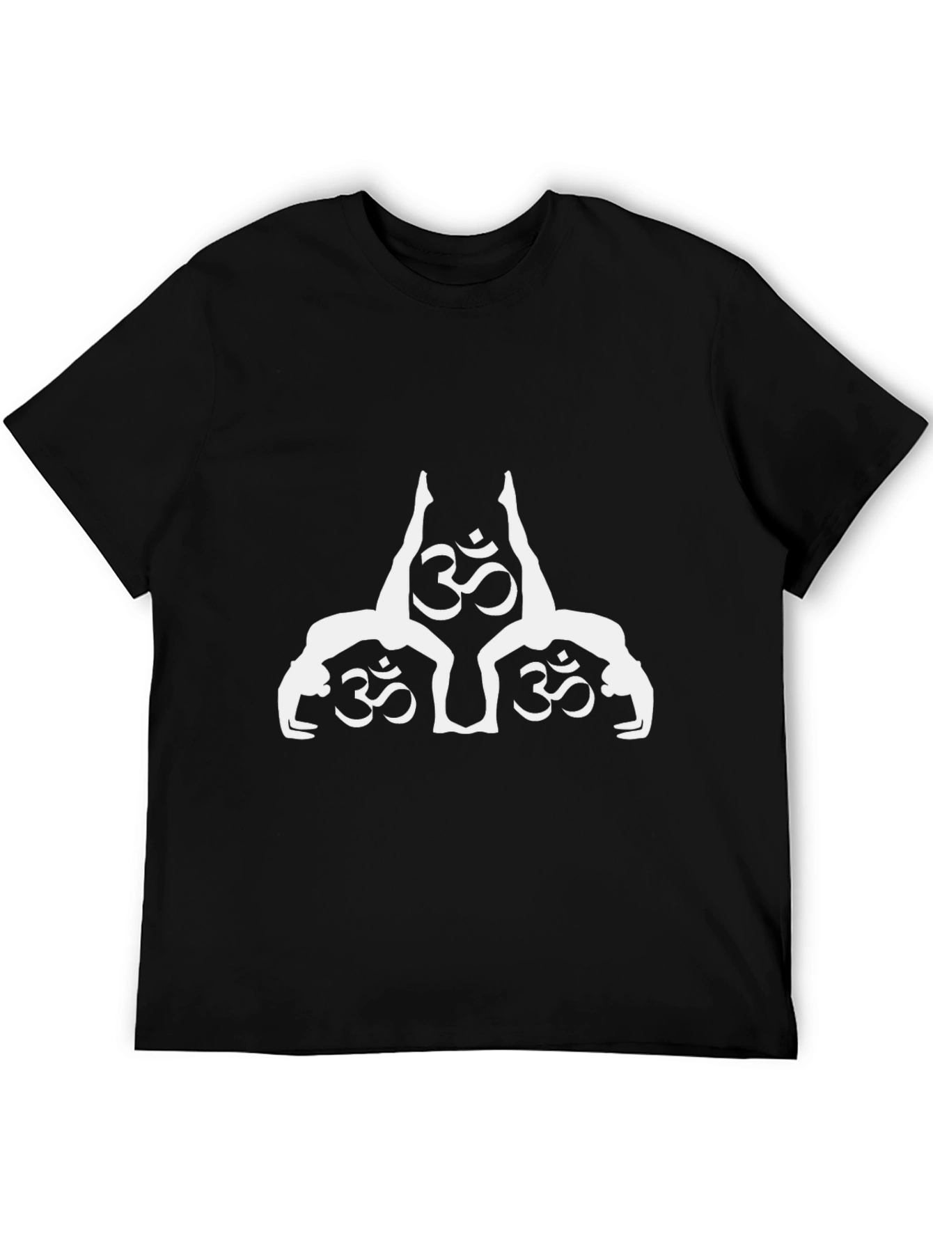 Yoga Om Symbol Black Tee