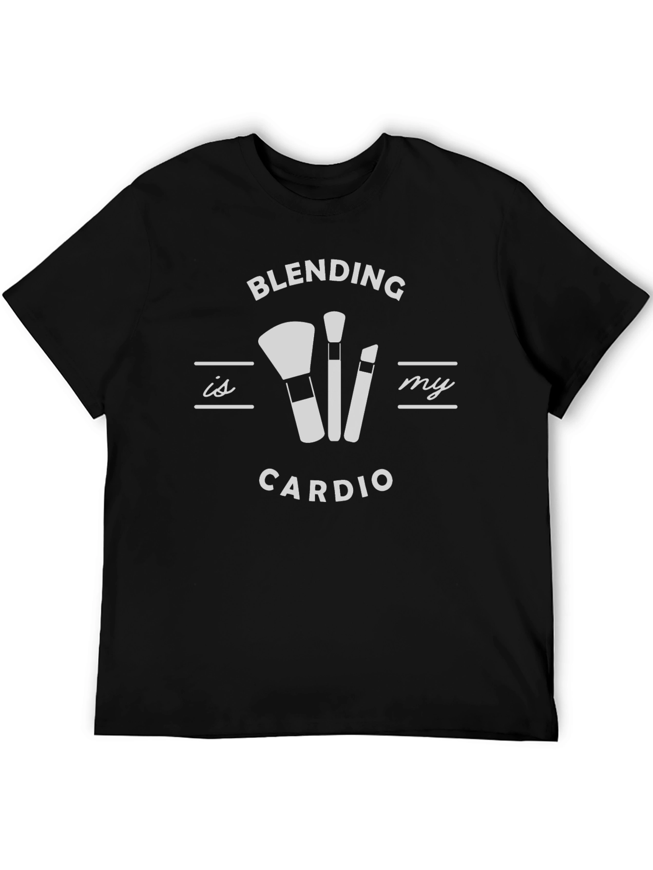 Blending is My Cardio Black Graphic T-Shirt