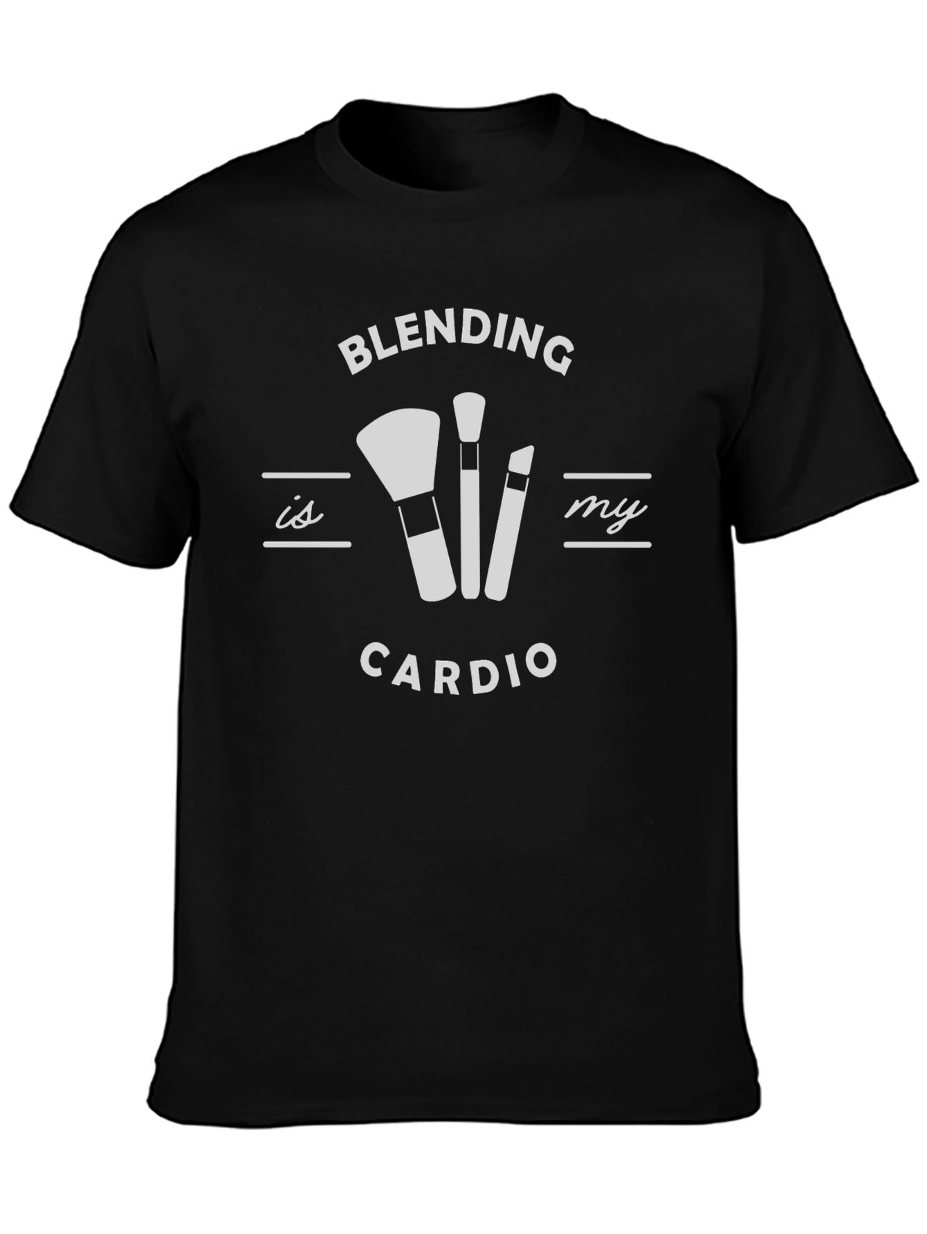 Blending is My Cardio Black Graphic T-Shirt