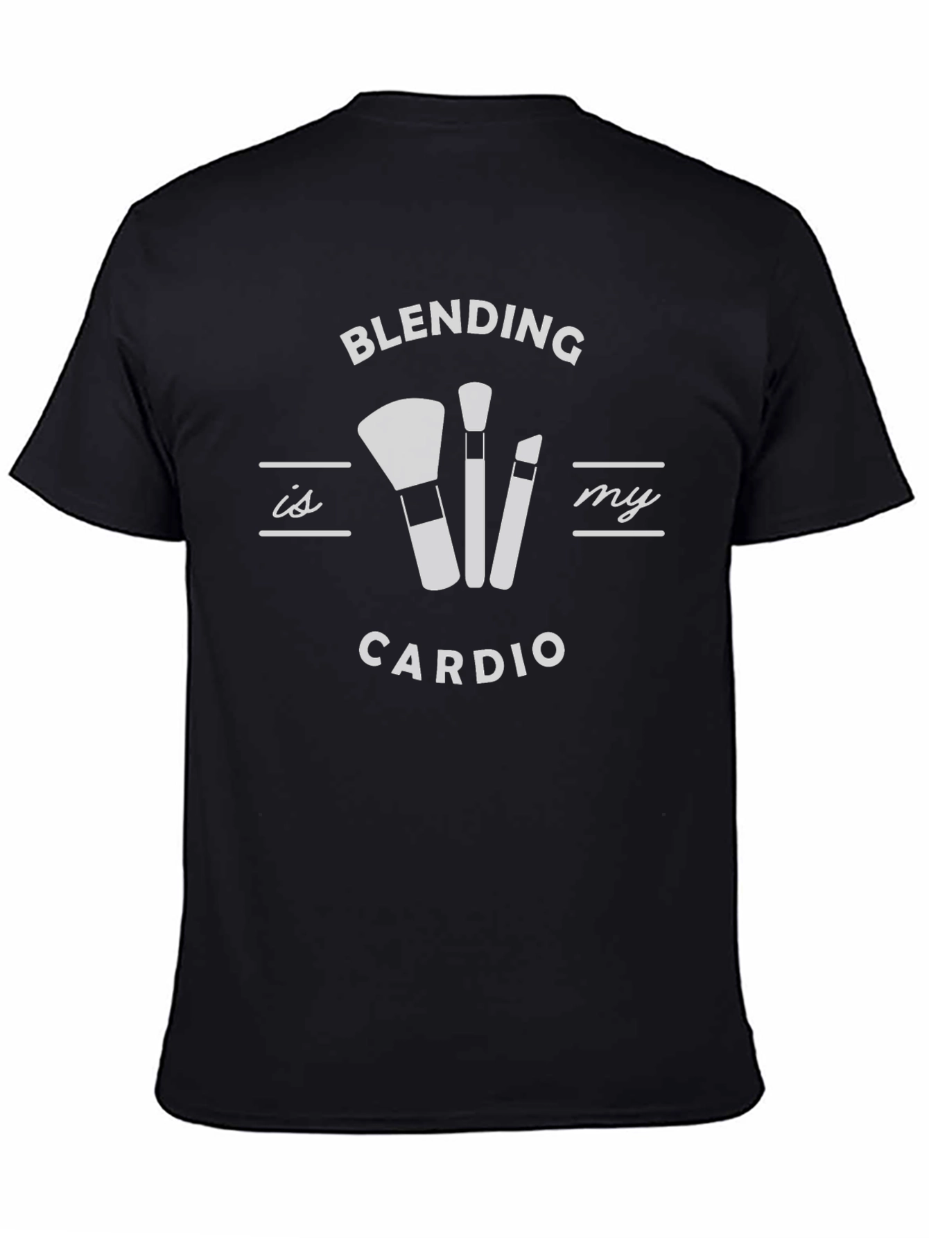 Blending is My Cardio Black Graphic T-Shirt