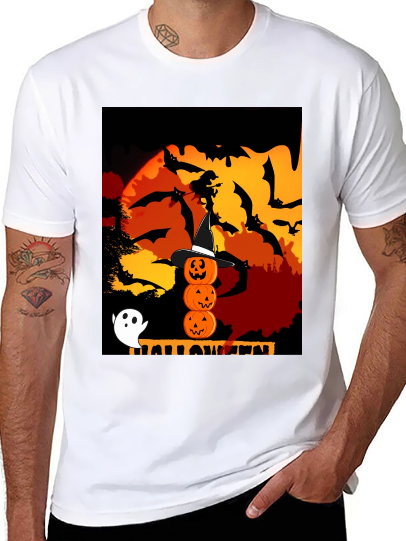 Halloween Graphic Tee - Spooky Season Shirt