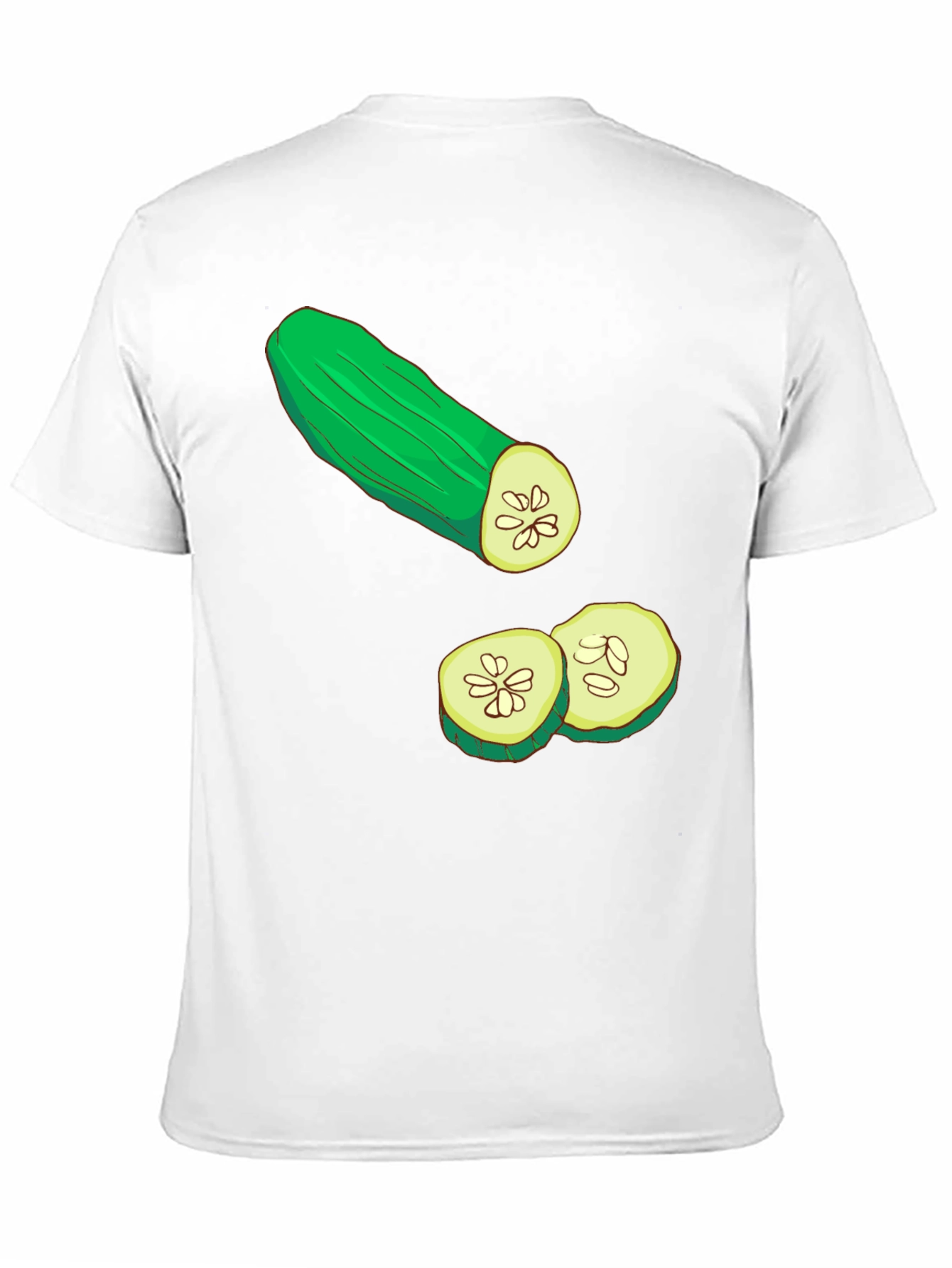 Cucumber Graphic T-Shirt - Black Cotton Tee