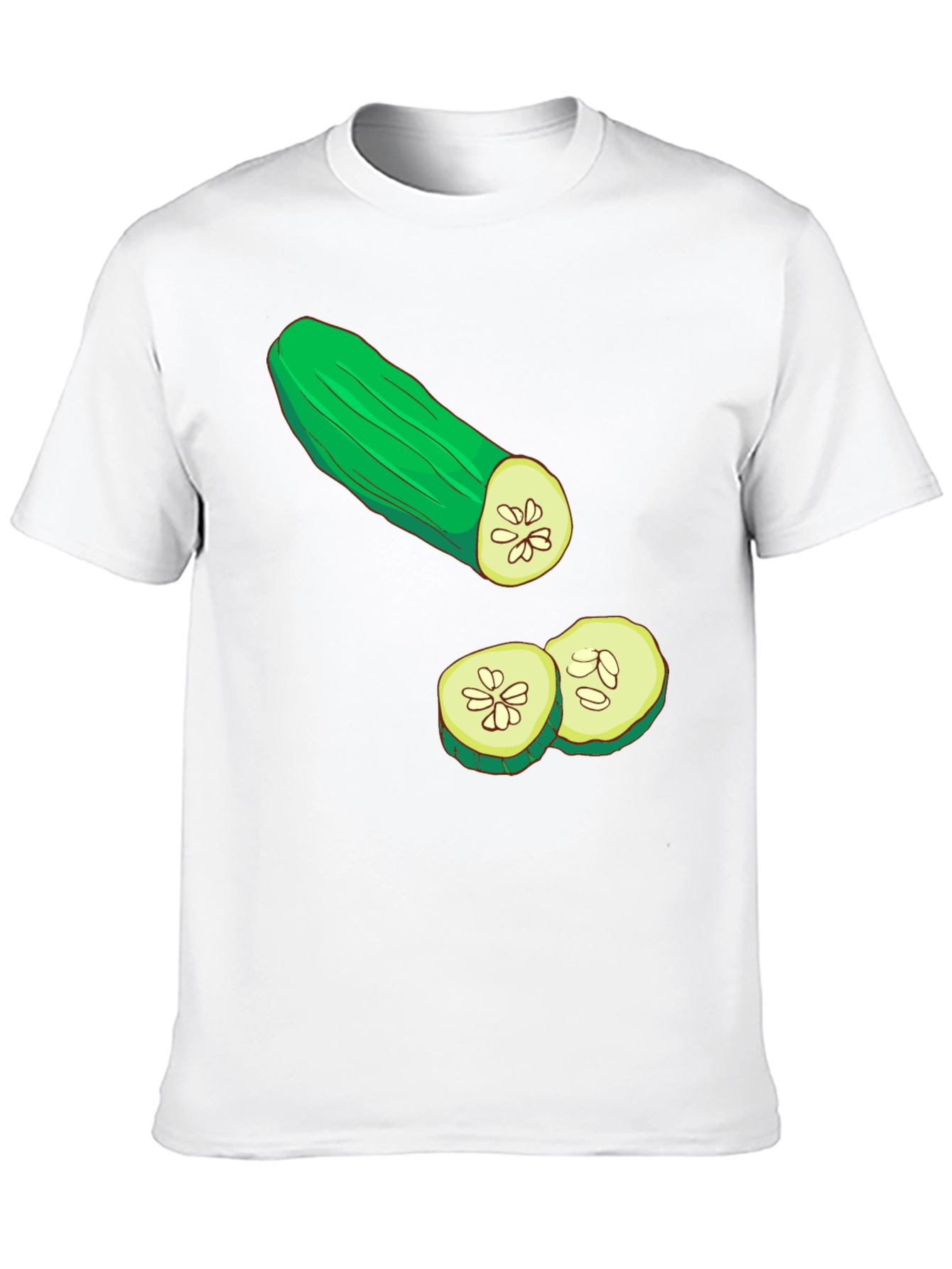Cucumber Graphic T-Shirt - Black Cotton Tee