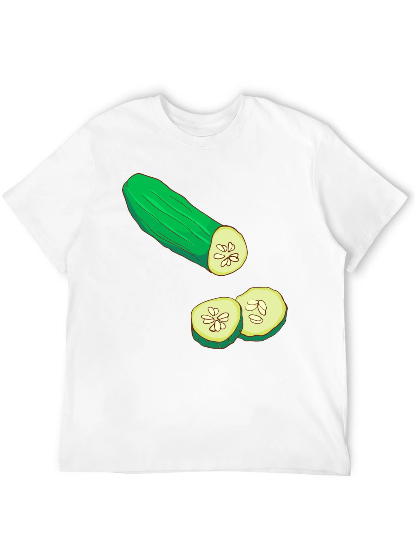 Cucumber Graphic T-Shirt - Black Cotton Tee