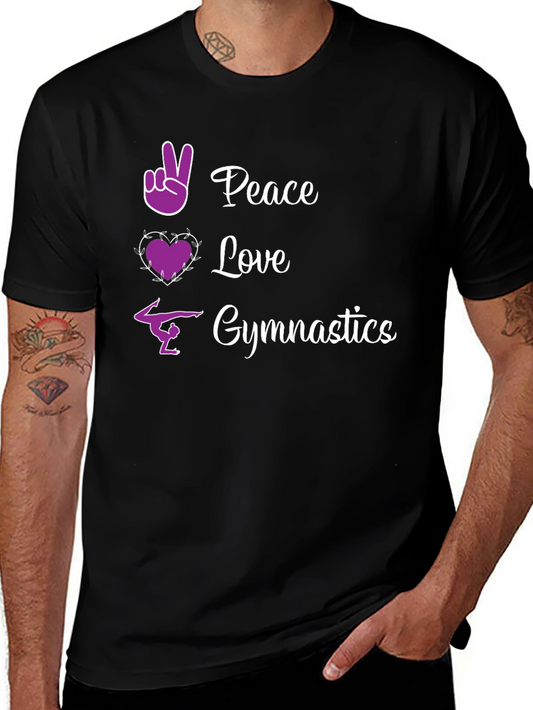 Peace Love Gymnastics Graphic Tee