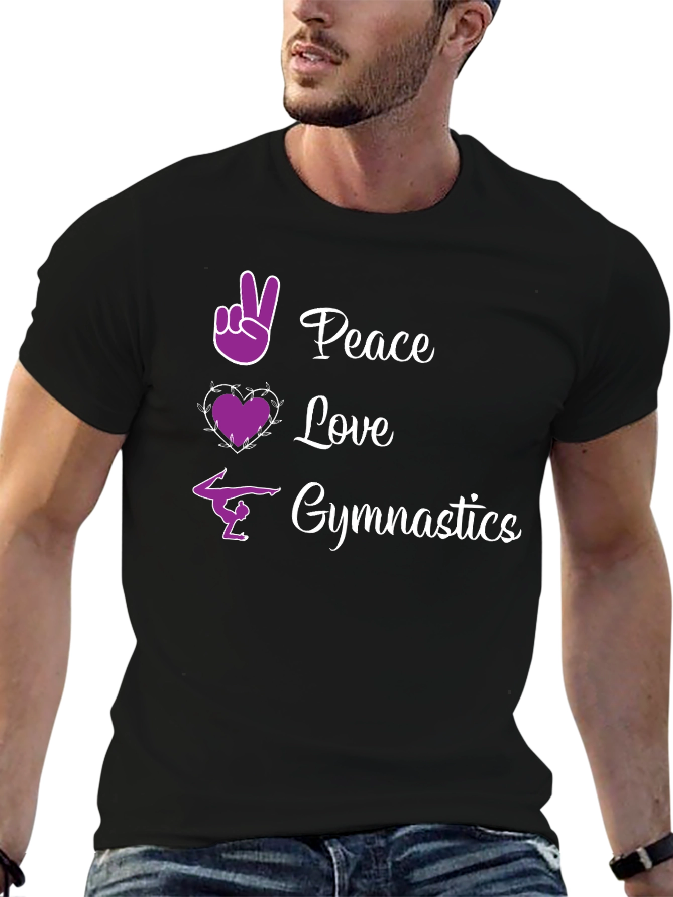 Peace Love Gymnastics Graphic Tee