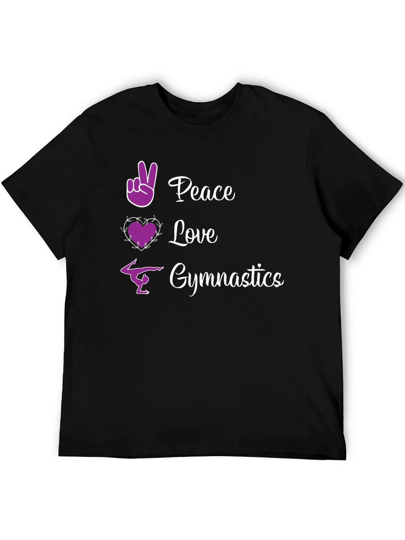 Peace Love Gymnastics Graphic Tee