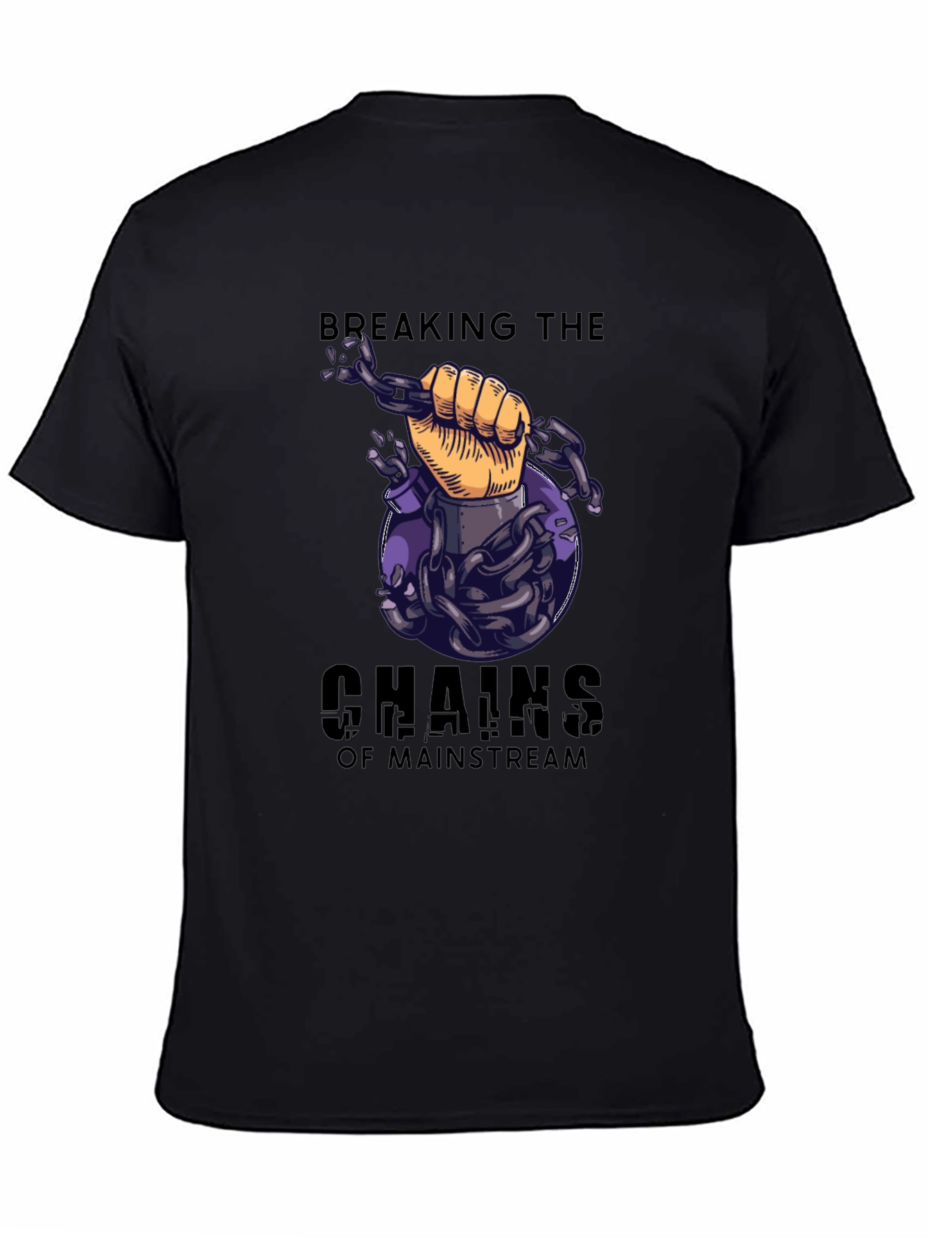 Breaking Chains Graphic T-Shirt - Mainstream Rebel