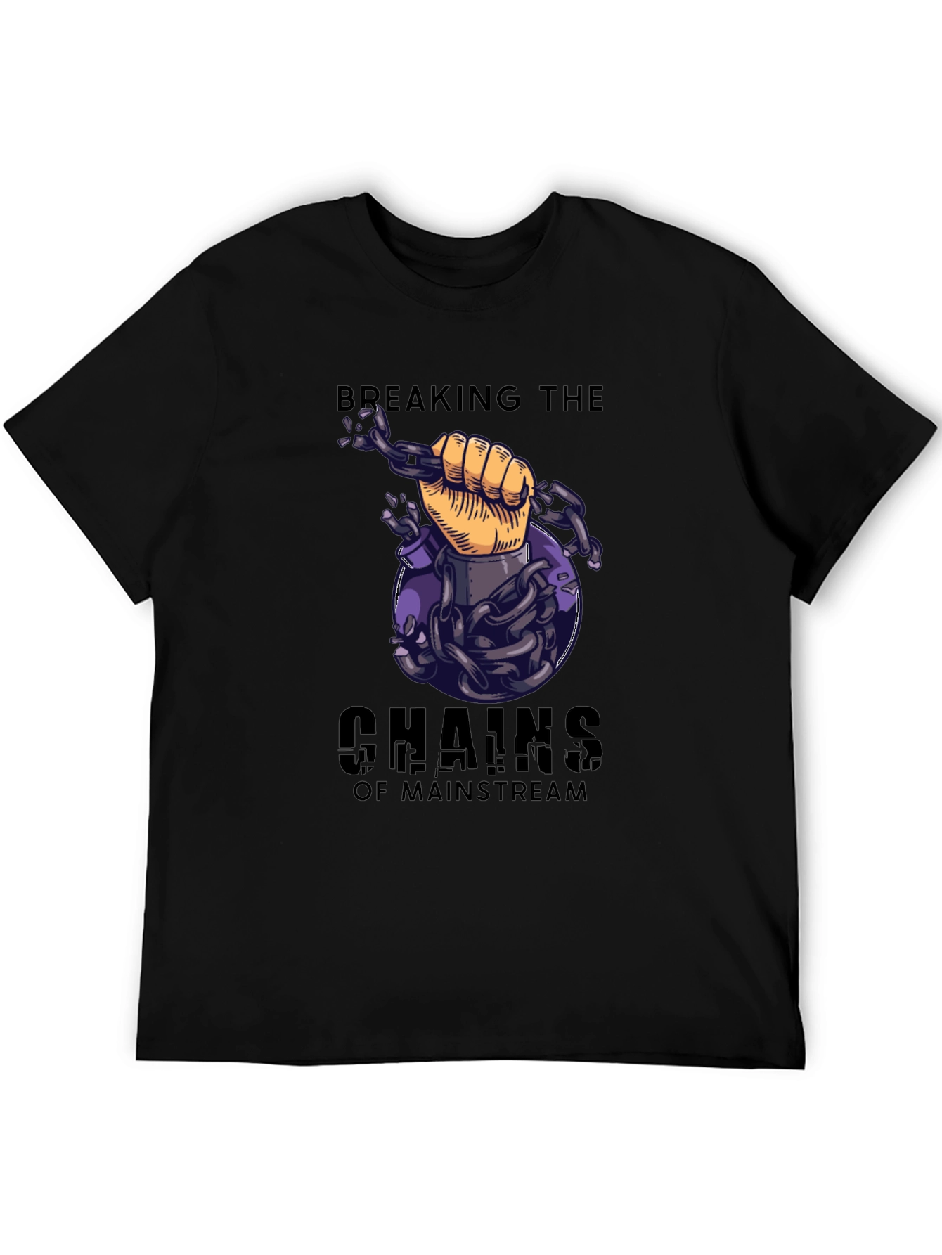 Breaking Chains Graphic T-Shirt - Mainstream Rebel