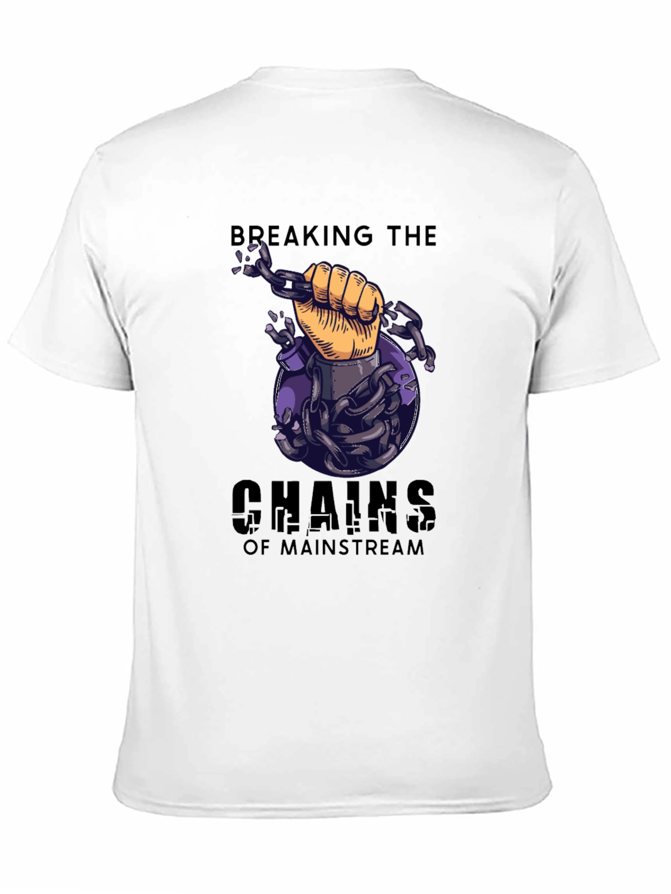 Breaking Chains Graphic T-Shirt - Mainstream Rebel