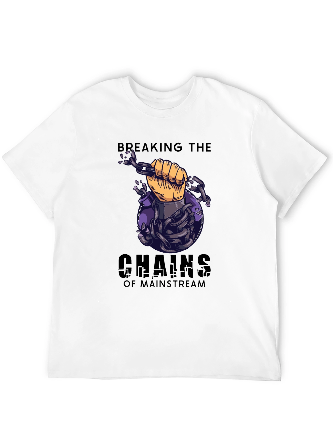 Breaking Chains Graphic T-Shirt - Mainstream Rebel