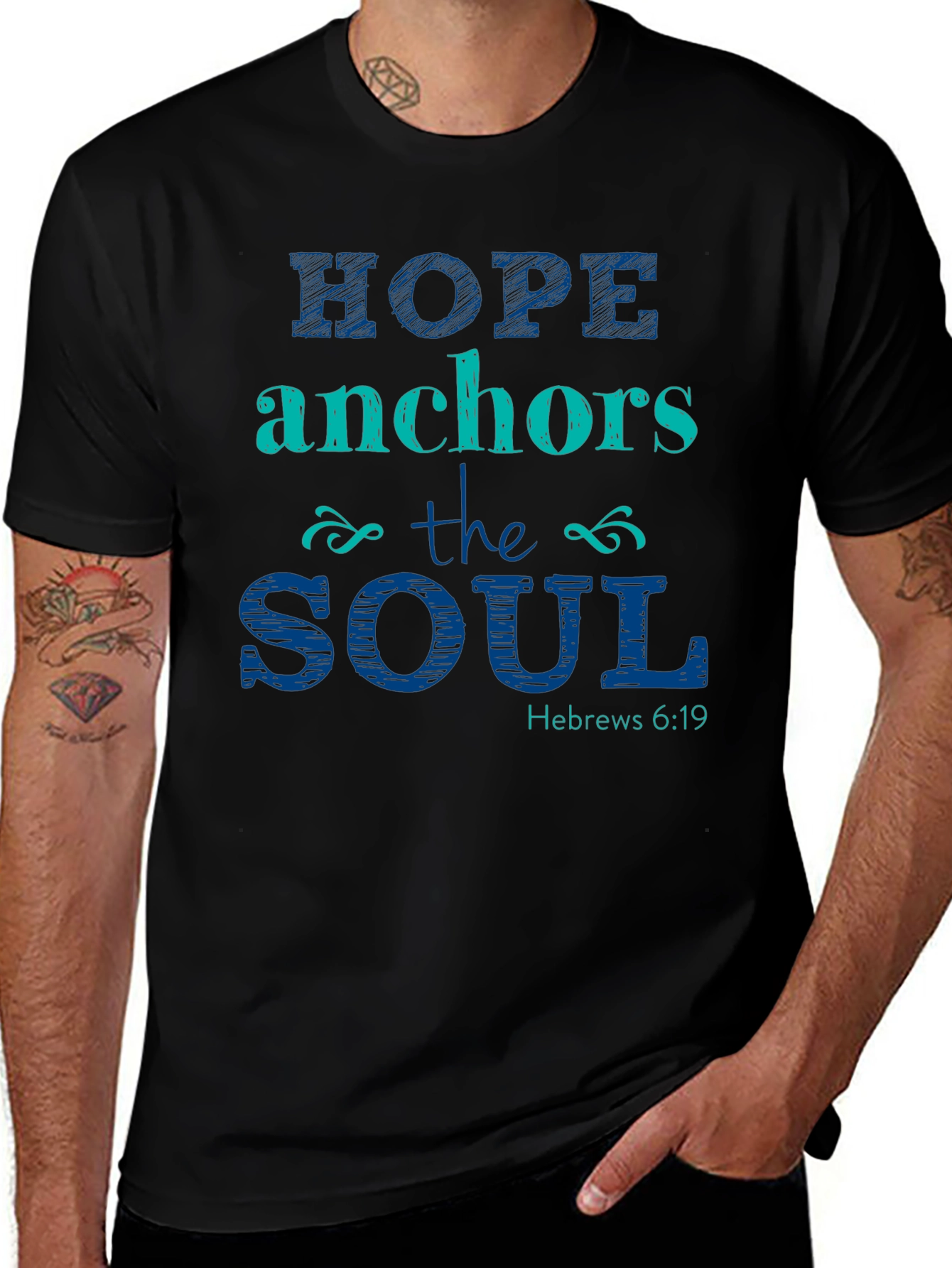 Hope Anchors the Soul Christian T-Shirt