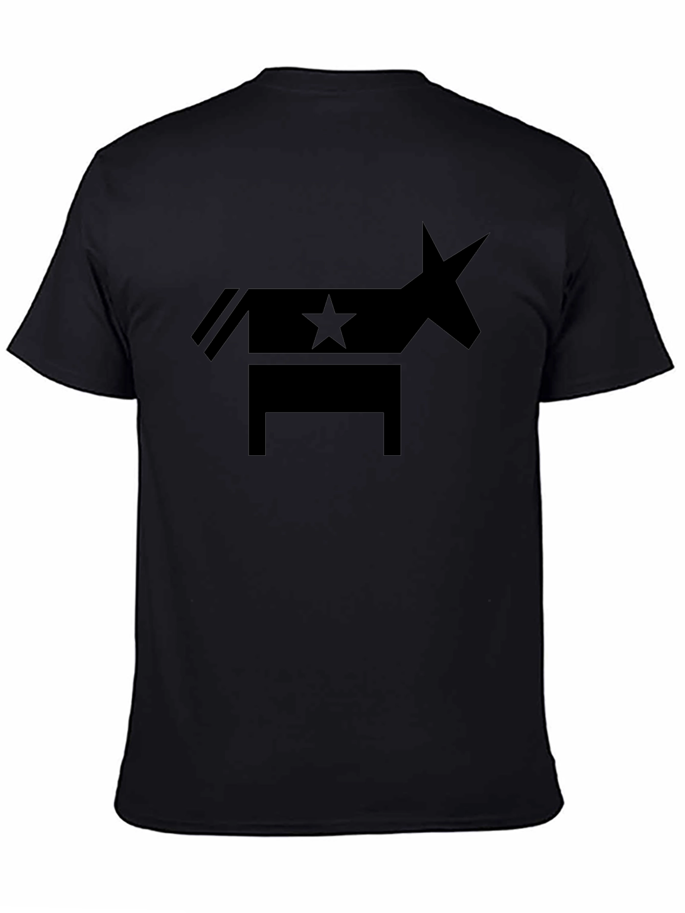 Democratic Donkey Star Graphic Tee - Classic Black T-Shirt