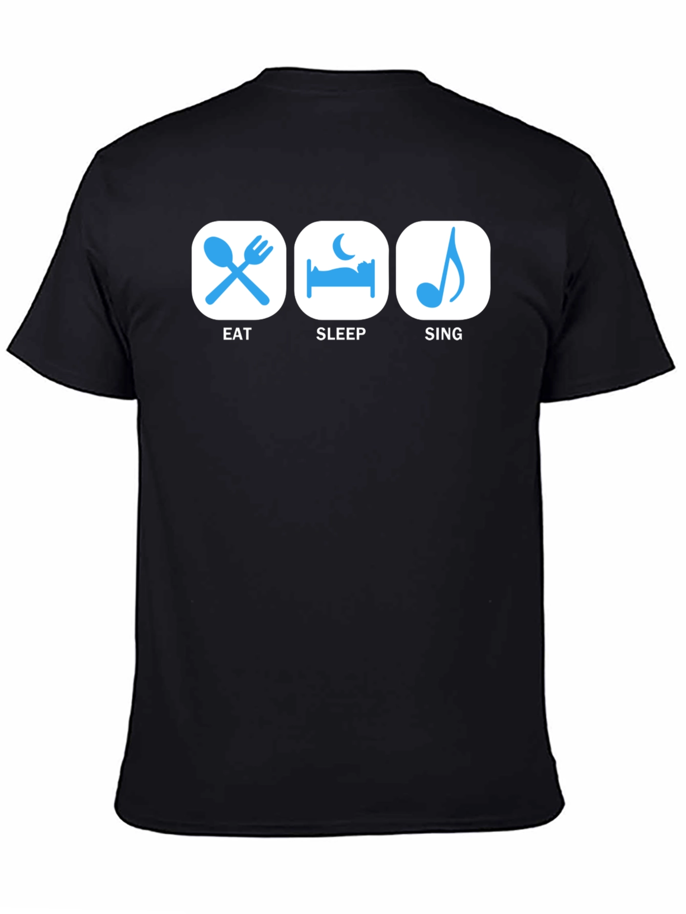 Eat Sleep Sing Black Graphic Tee