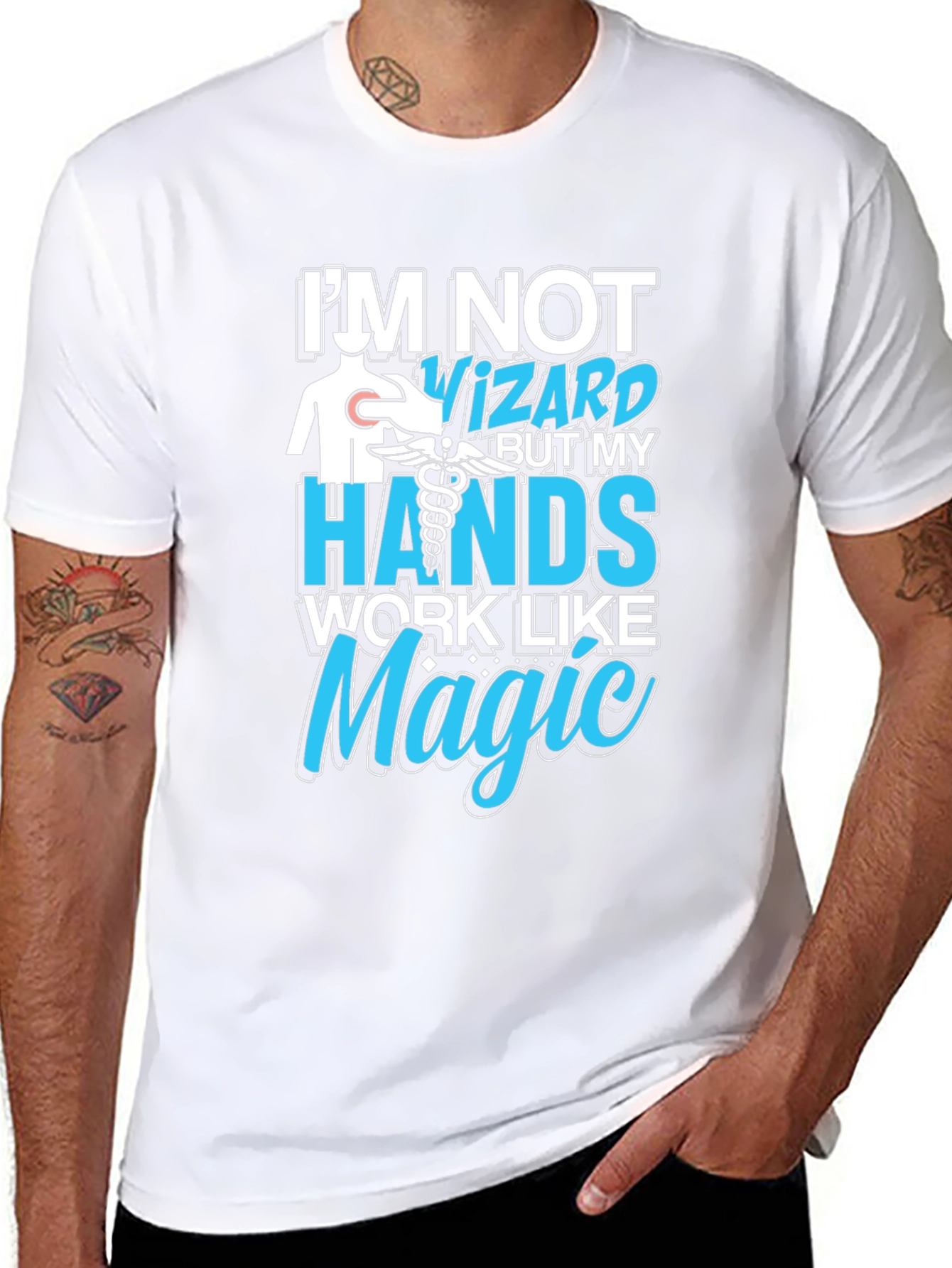 Medical Magic T-Shirt - Healing Hands Graphic Tee
