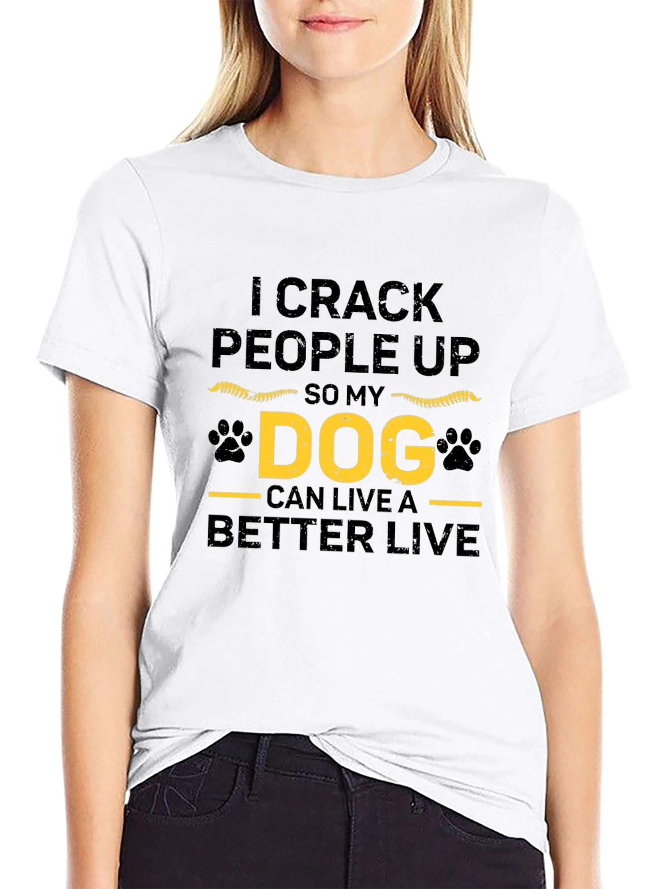 I Crack People Up Dog T-Shirt
