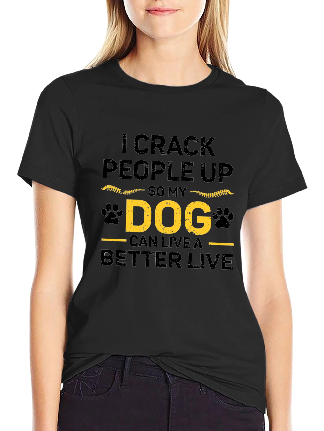 I Crack People Up Dog T-Shirt