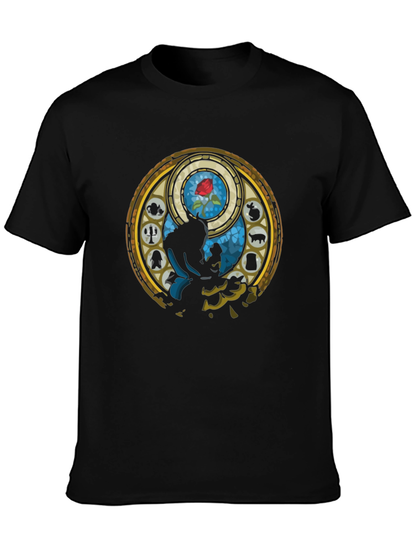 Beauty and the Beast Stained Glass T-Shirt