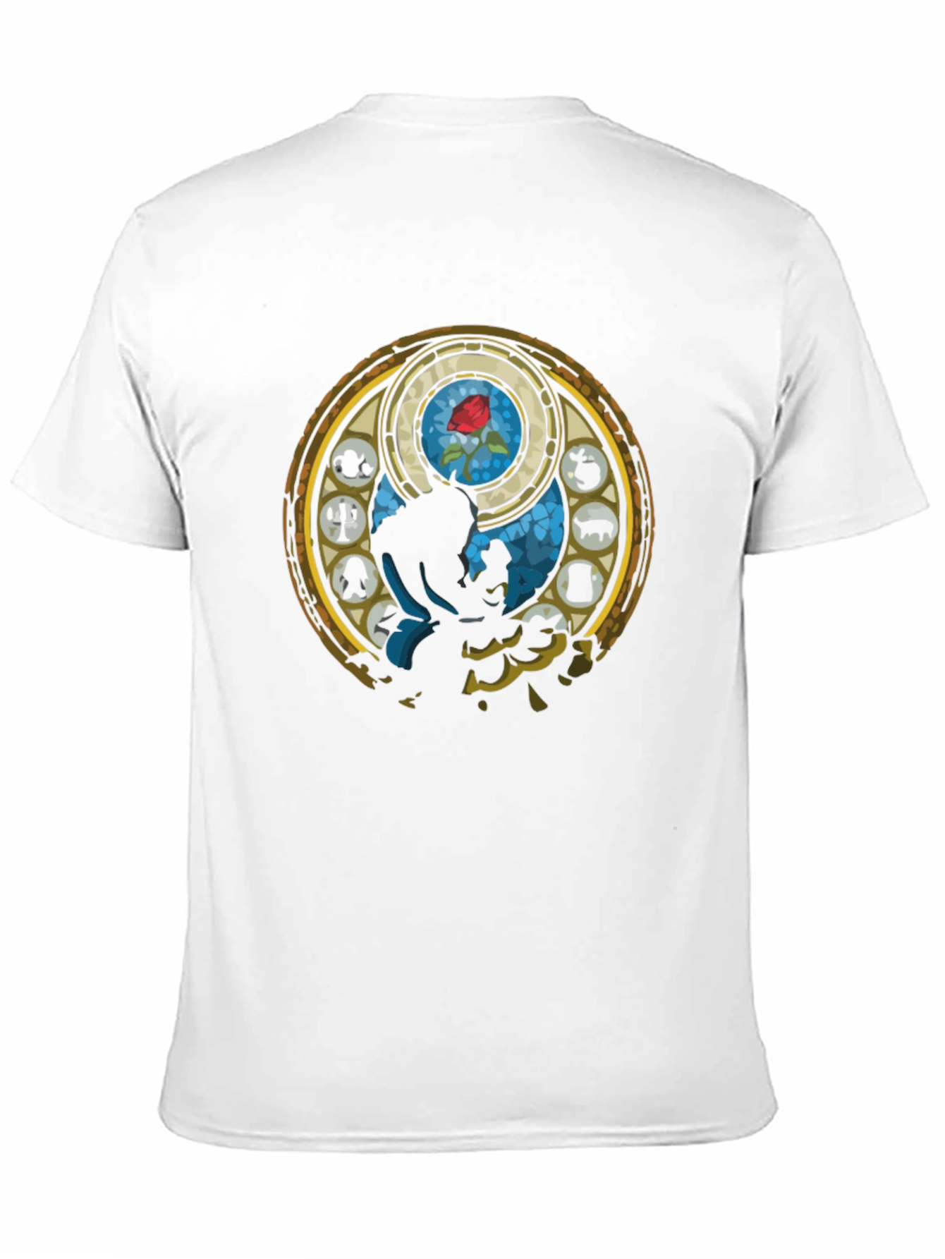 Beauty and the Beast Stained Glass T-Shirt