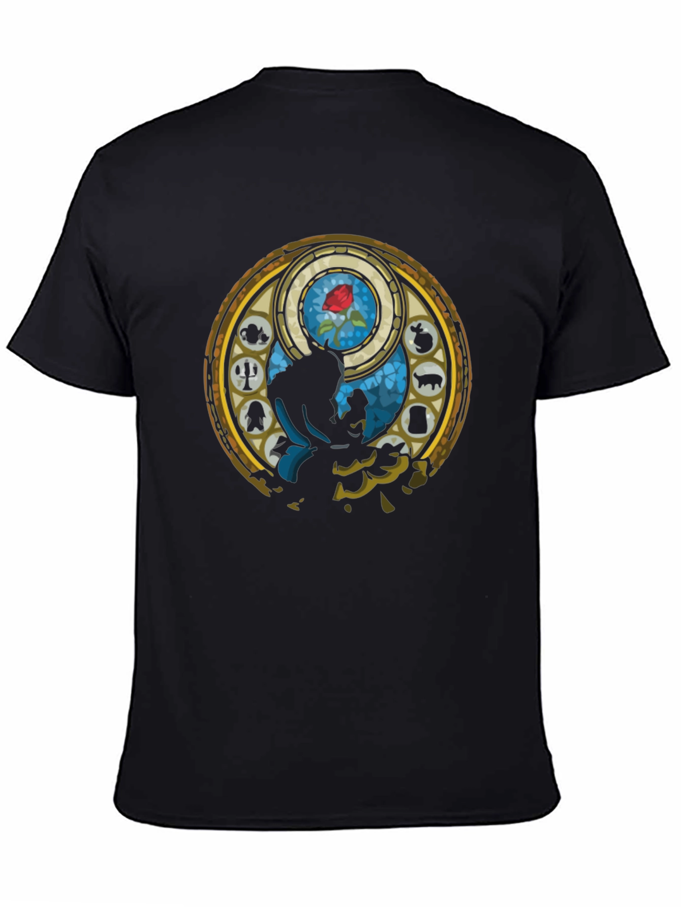 Beauty and the Beast Stained Glass T-Shirt