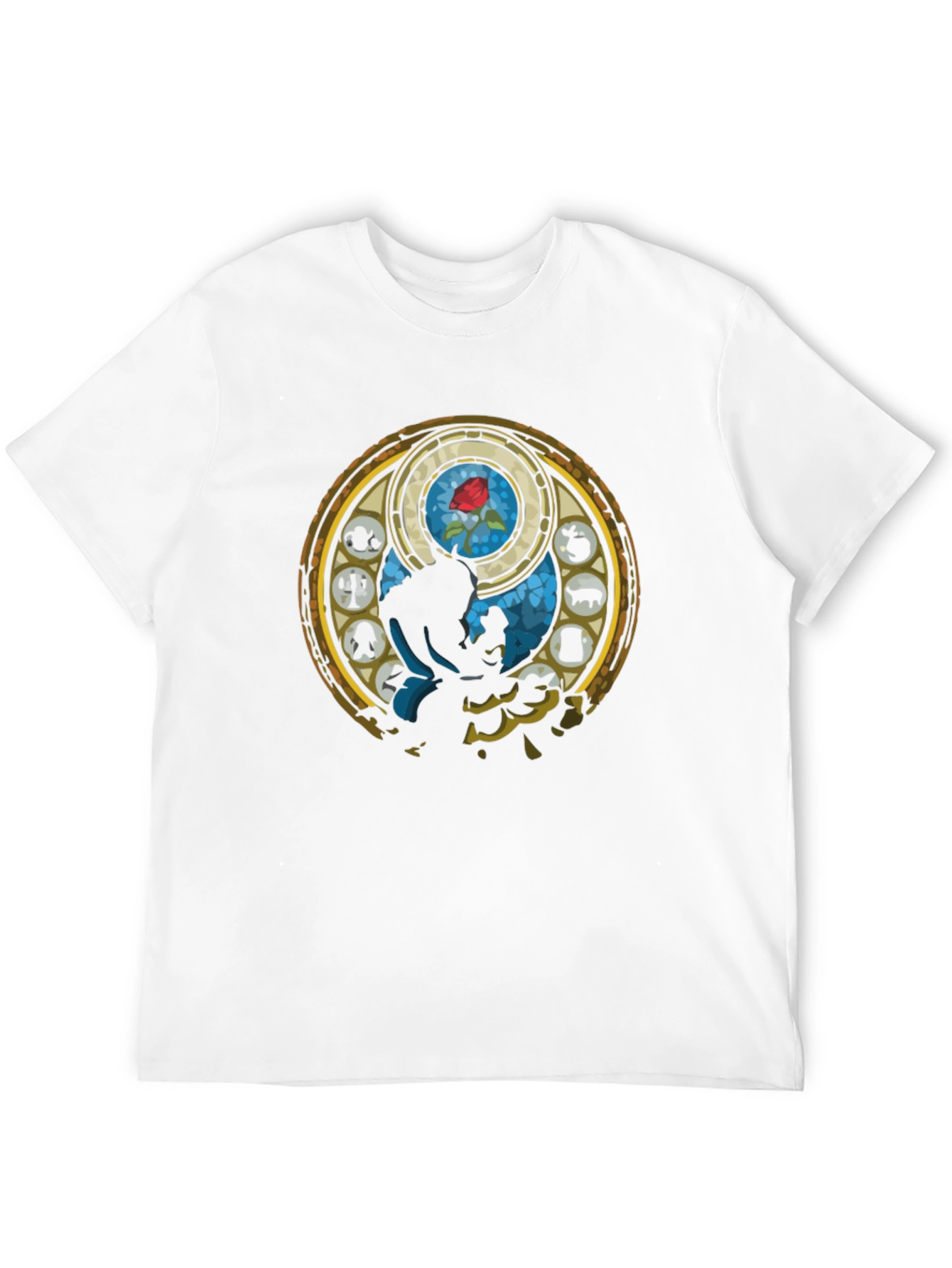 Beauty and the Beast Stained Glass T-Shirt