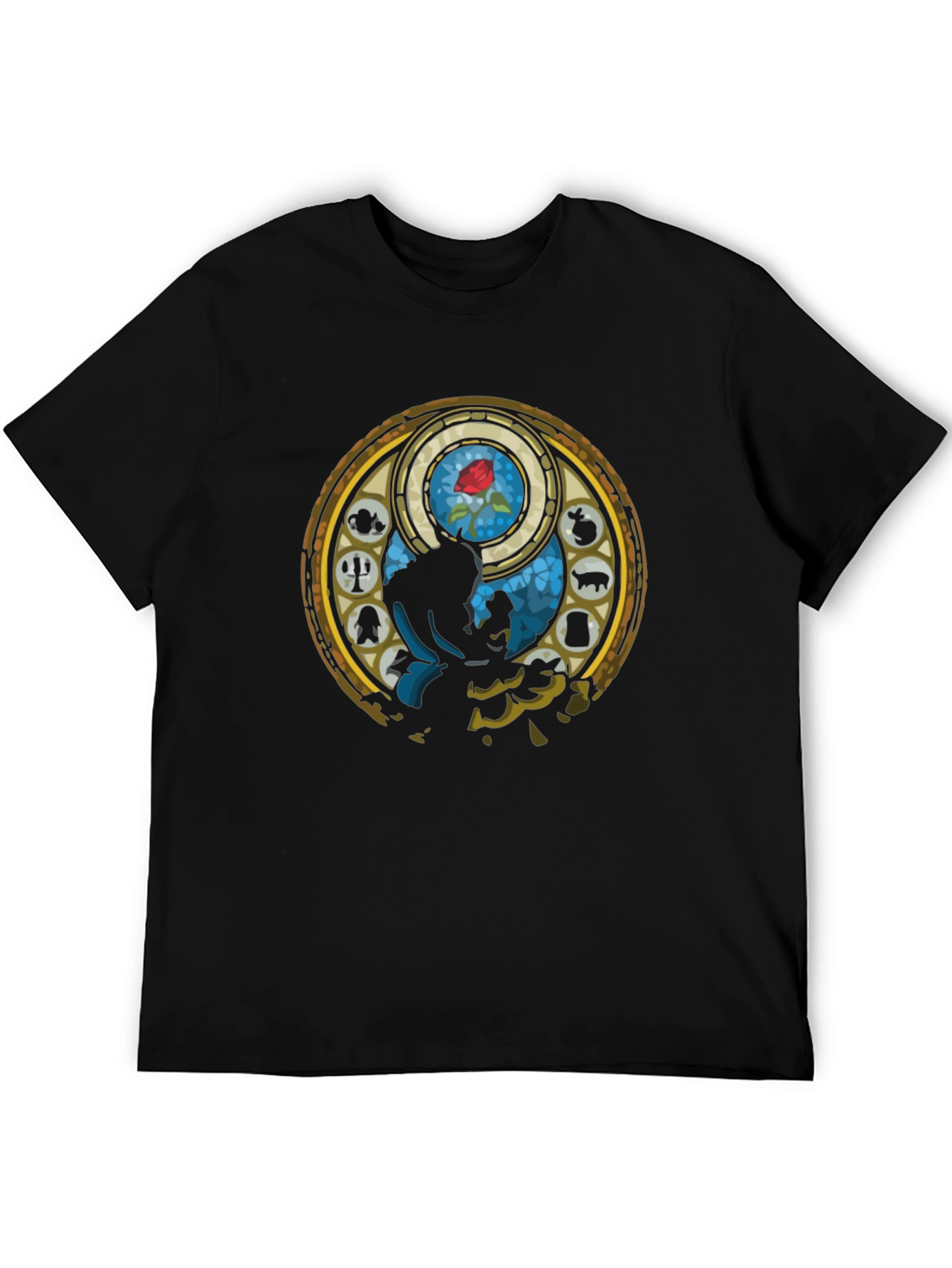 Beauty and the Beast Stained Glass T-Shirt