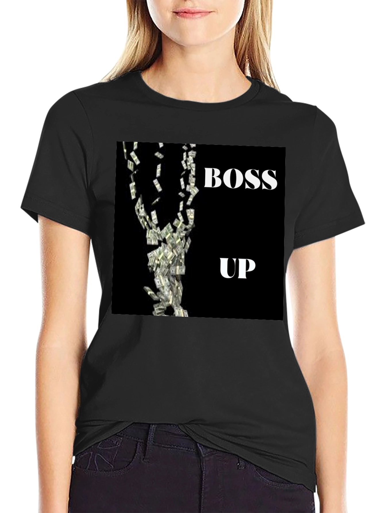 Boss Up Graphic Tee - Black